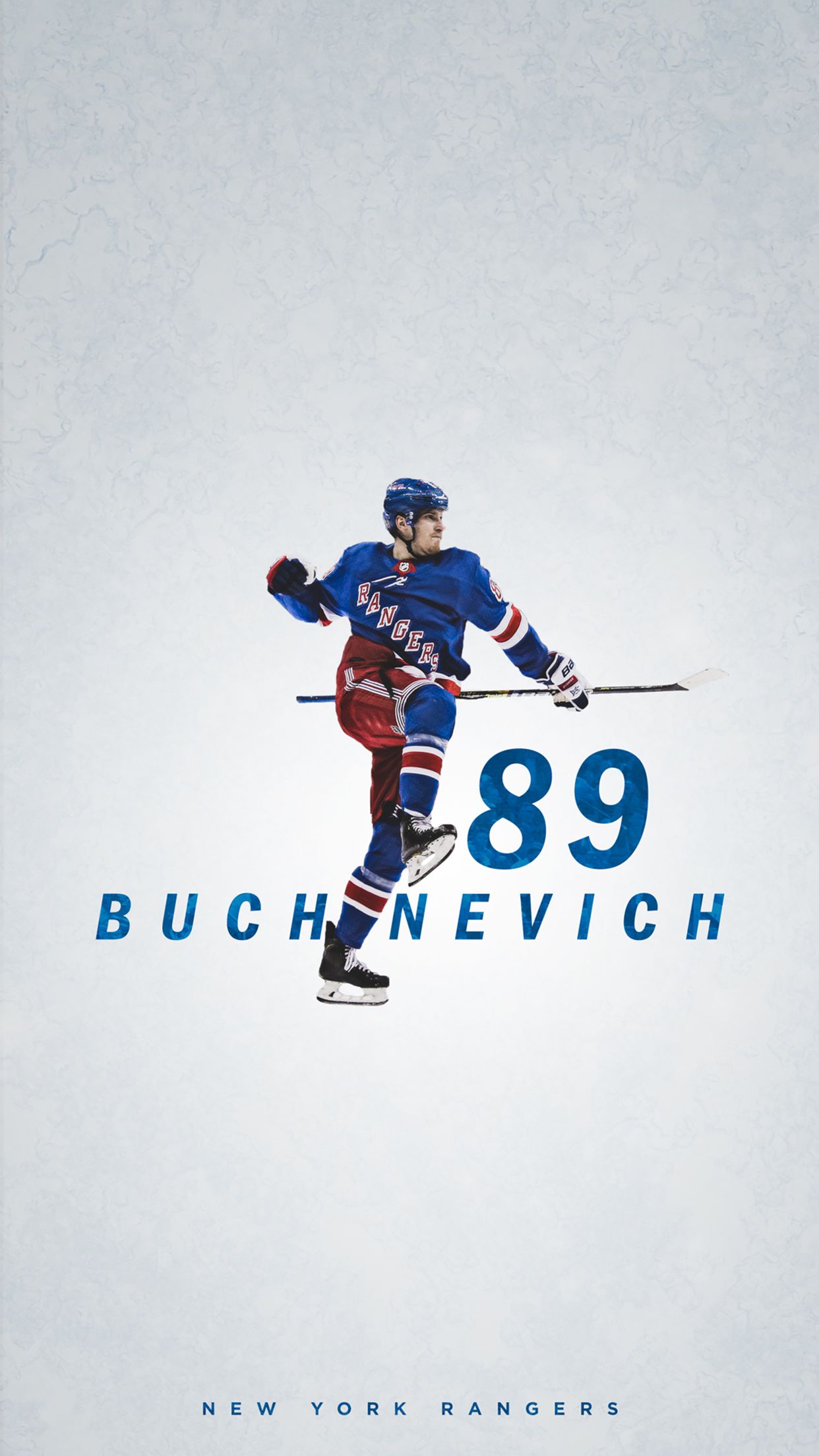 Giocatore hockey Buchnevich Rangers, 1242x2207 Full HD Verticale, iPhone Air