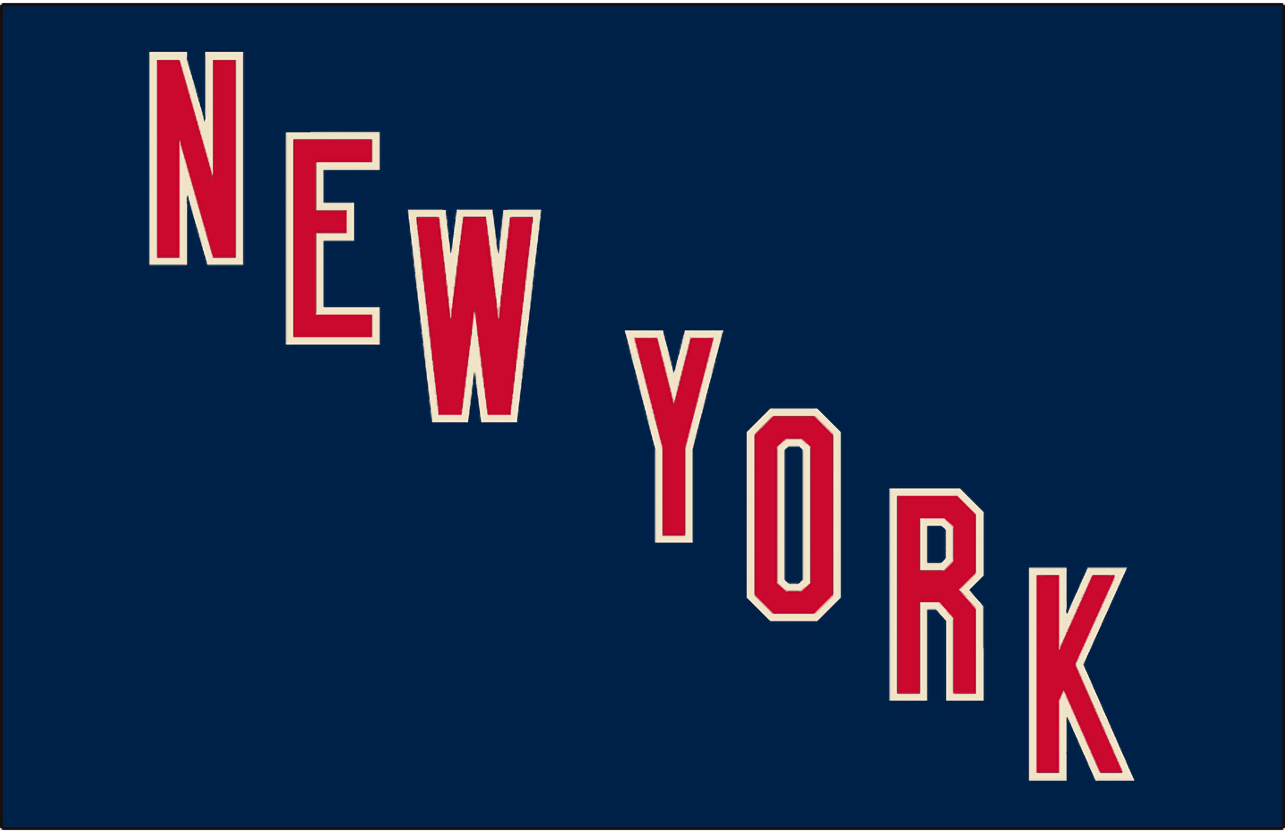 New York Rangers logo testo, 2560x1661 2K+, Laptop