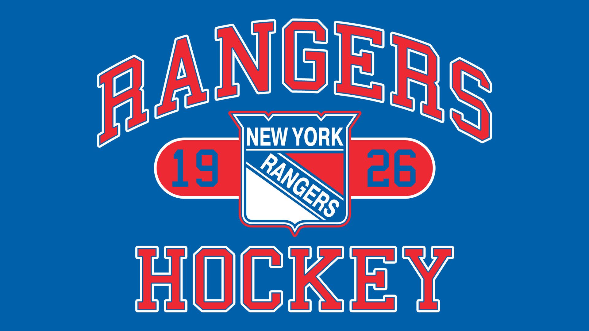 Logo New York Rangers hockey, 1920x1080 Full HD, Desktop