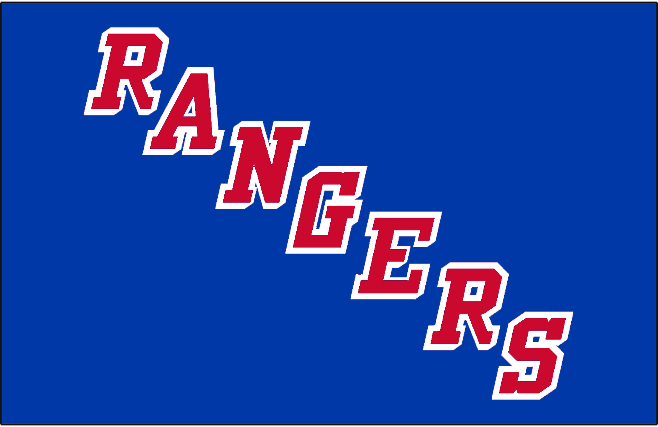Logo New York Rangers blu, 2560x1661 2K, Desktop
