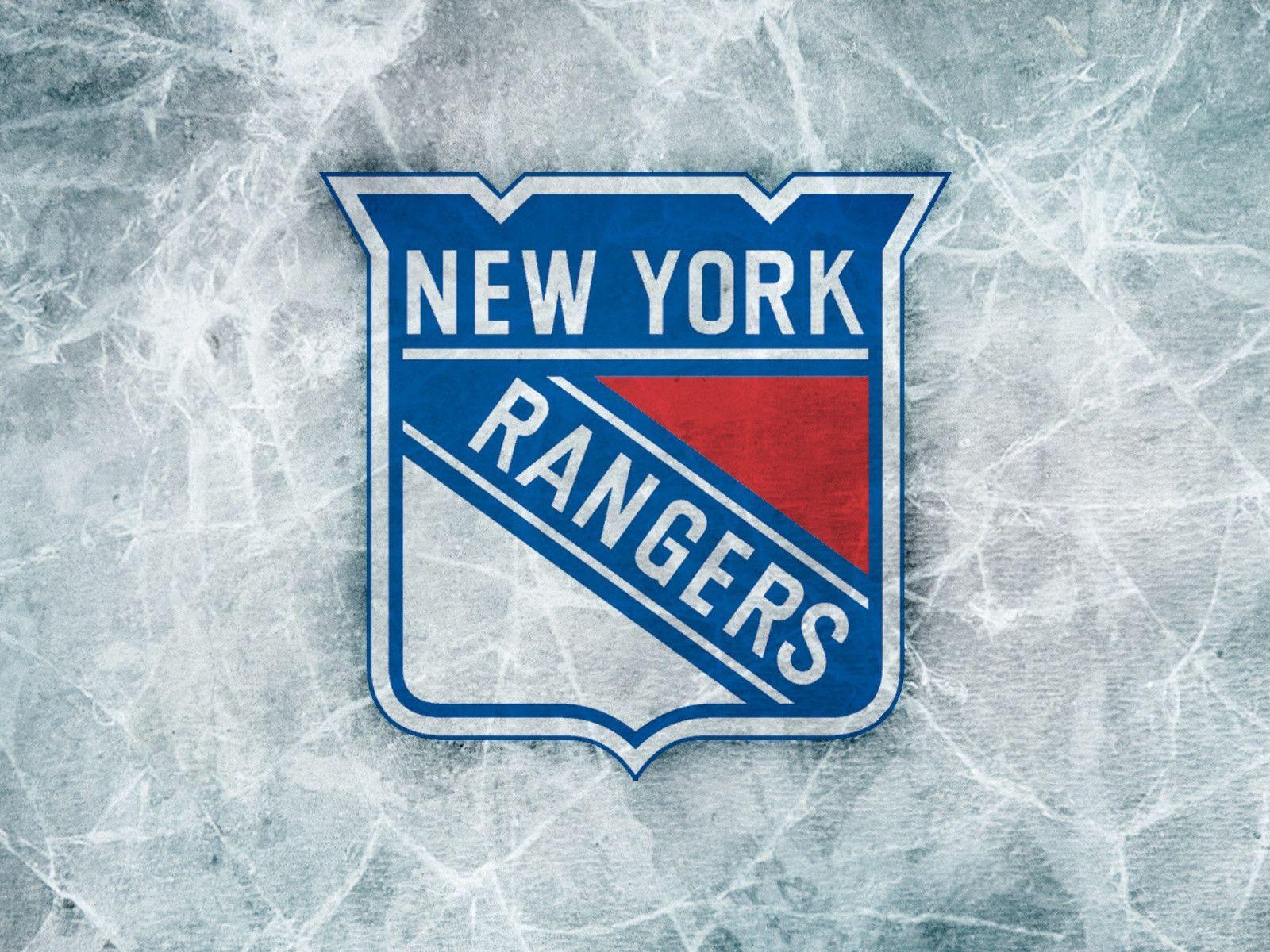 Logo New York Rangers su ghiaccio, 1600x1200 HD, Laptop