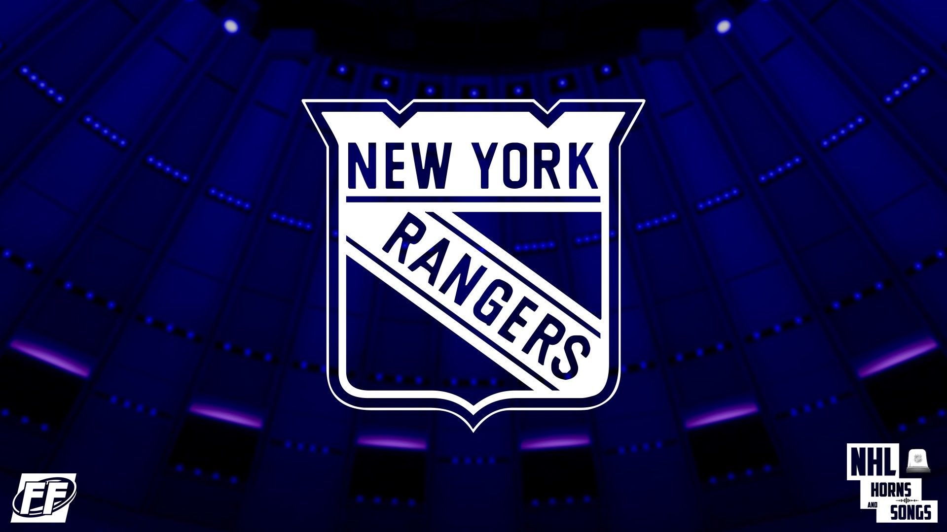 Logo New York Rangers hockey, 1920x1080 Full HD, Desktop