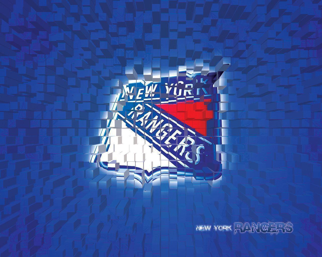 Logo New York Rangers 3D, 1280x1024 720p, Laptop