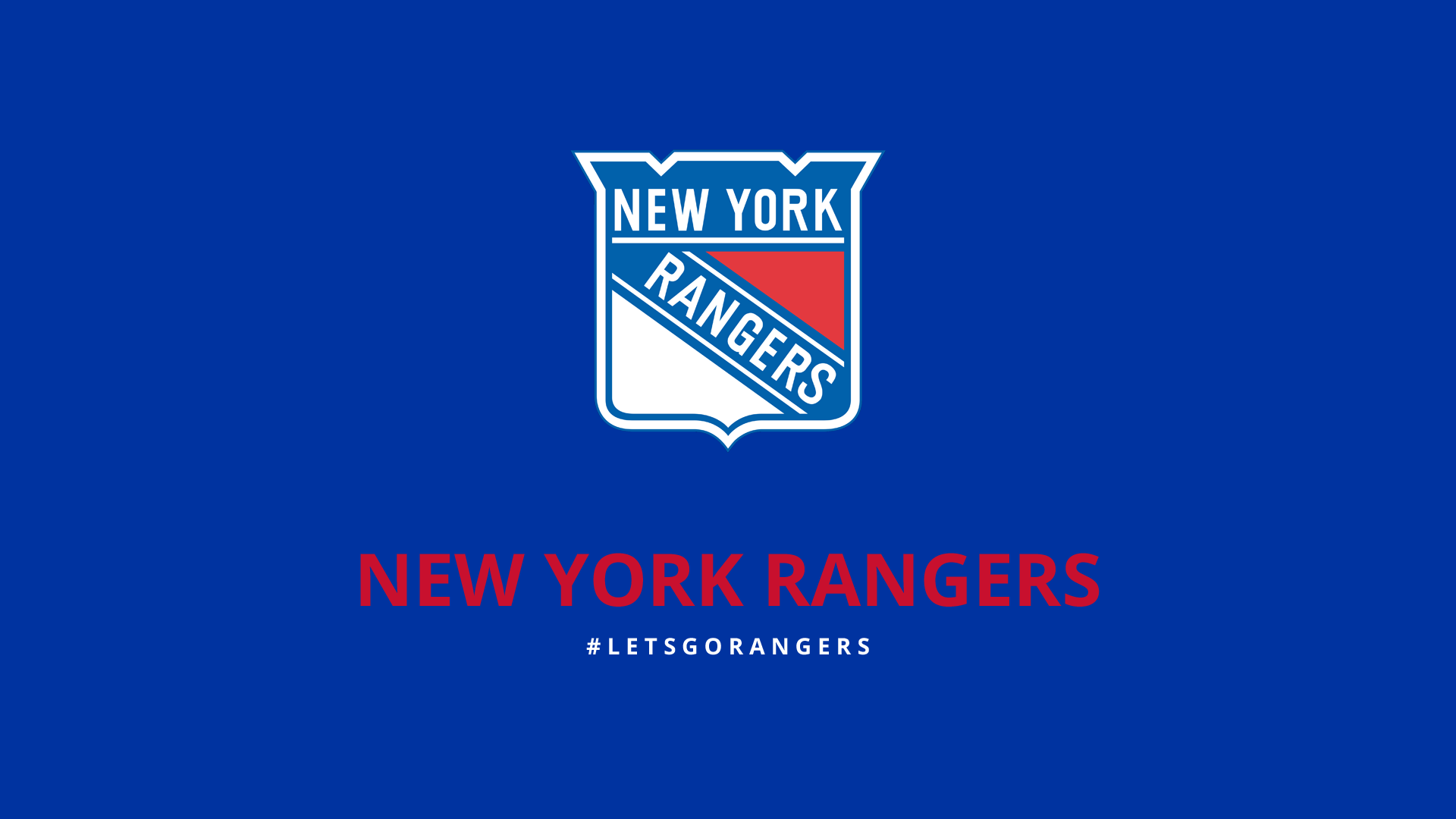 Logo New York Rangers, 1920x1080 Full HD 1080p, Desktop
