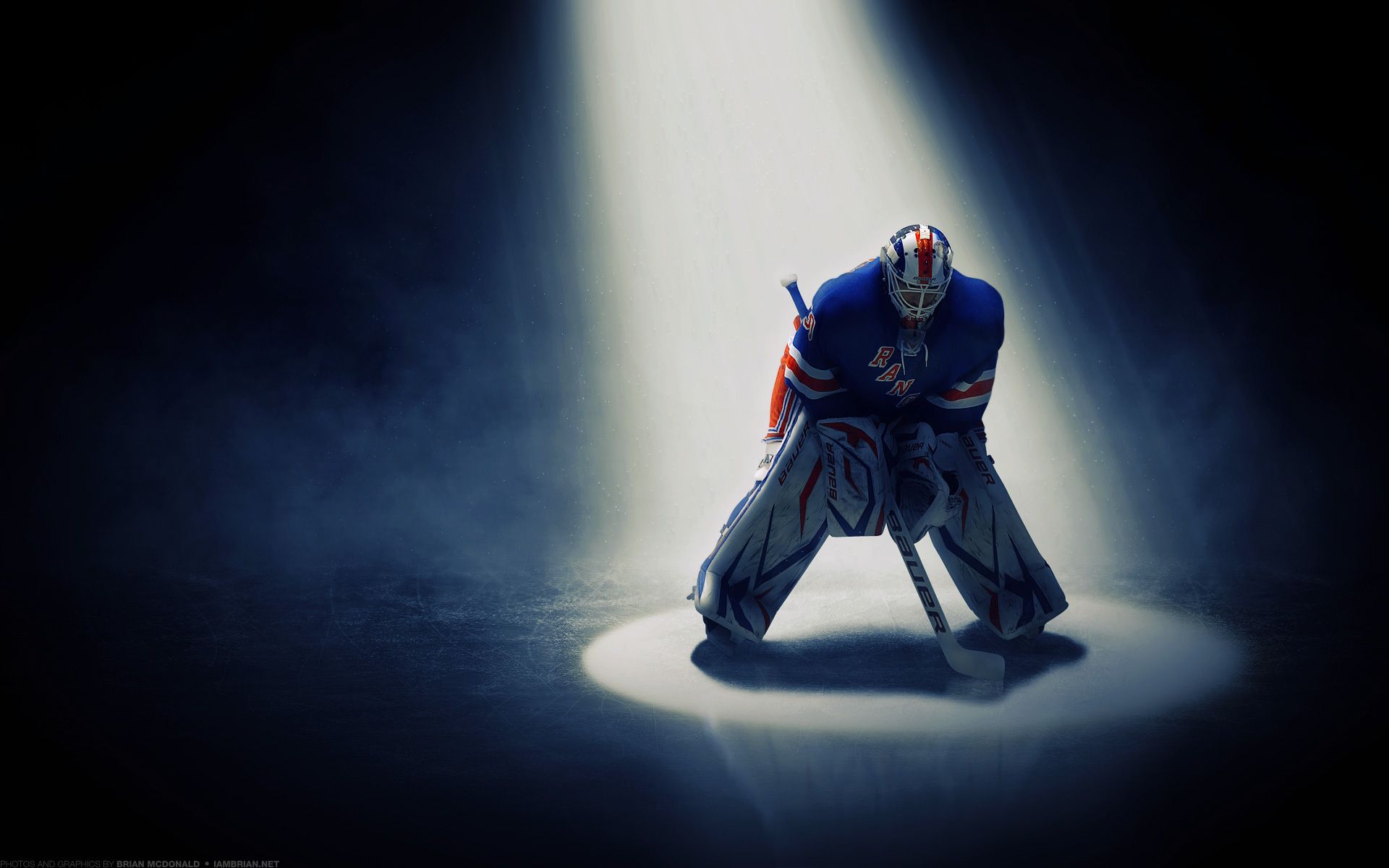 Portiere hockey Rangers riflettore, 1920x1200 WUXGA, PC