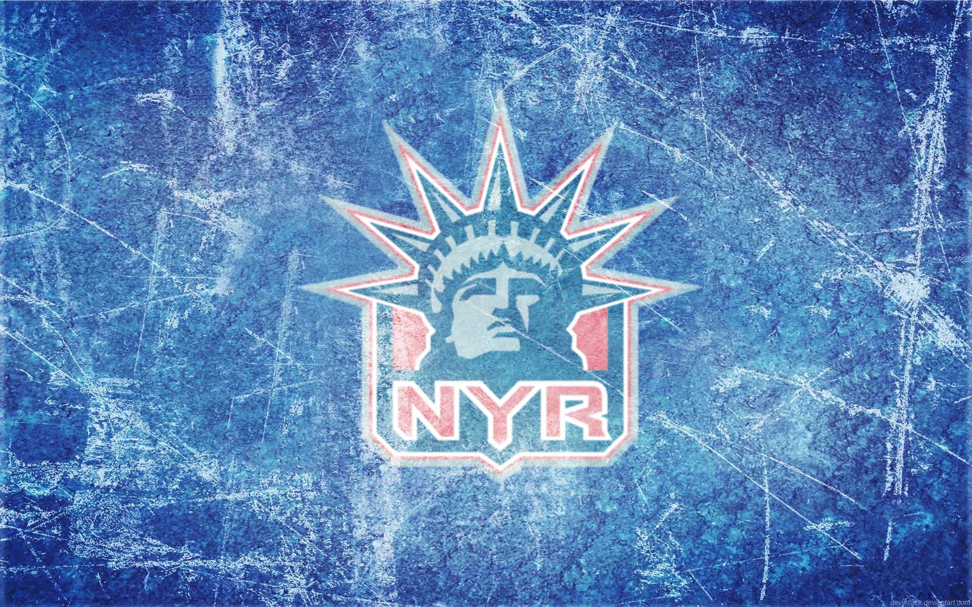Logo New York Rangers ghiaccio, 1920x1200 Full HD+, Desktop