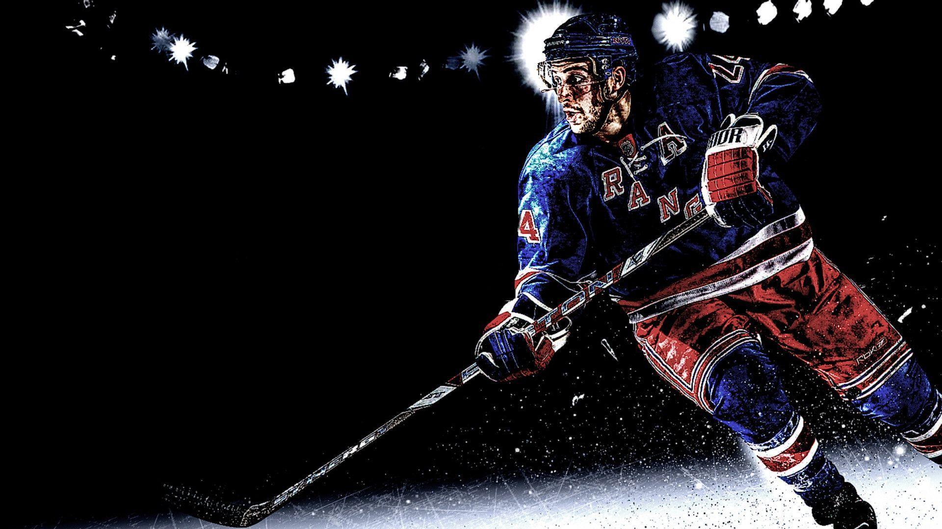 Giocatore hockey New York Rangers, 1920x1080 Full HD, PC Desktop