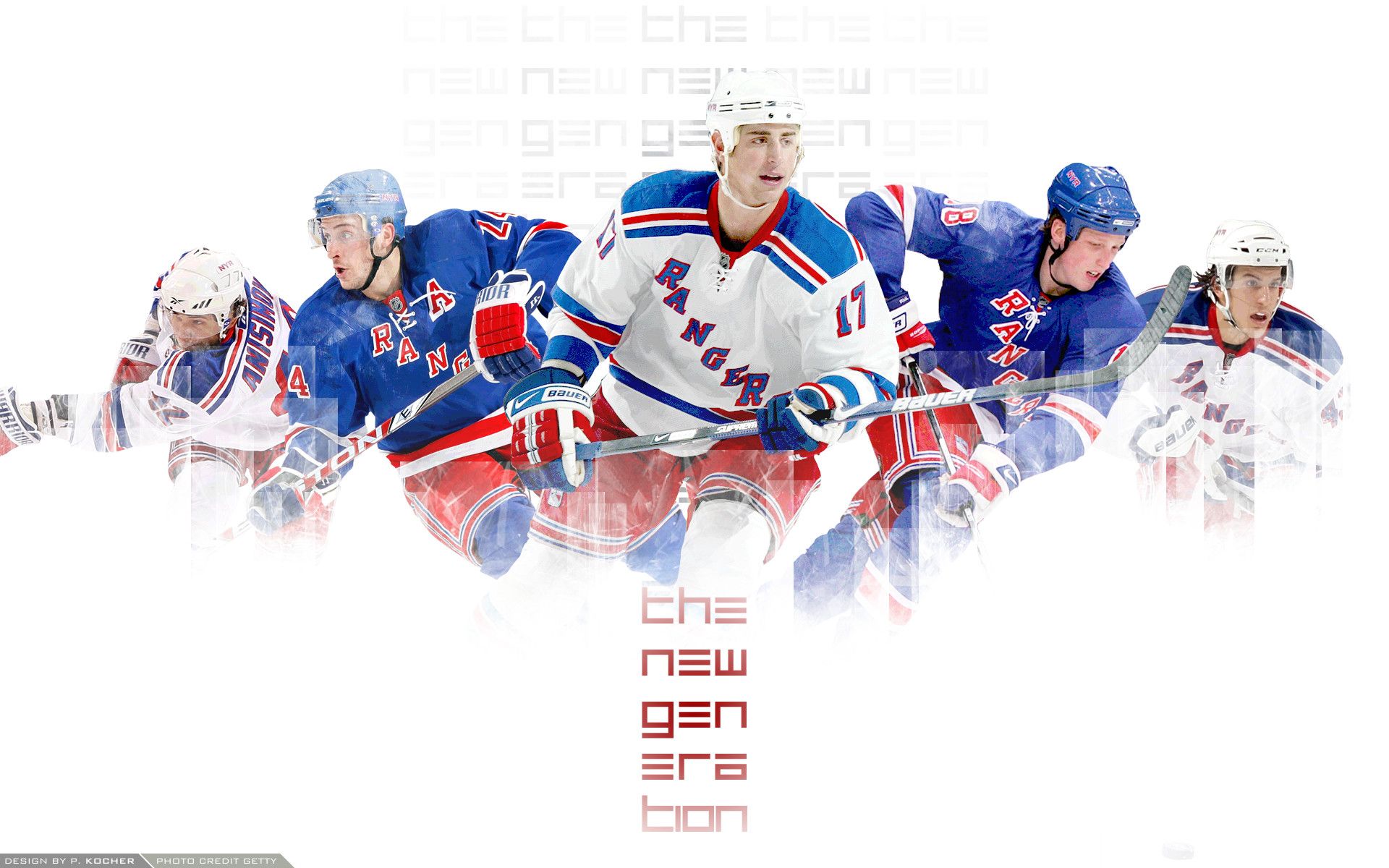 Giocatori New York Rangers hockey, 1920x1200 Full HD+ WUXGA, Laptop