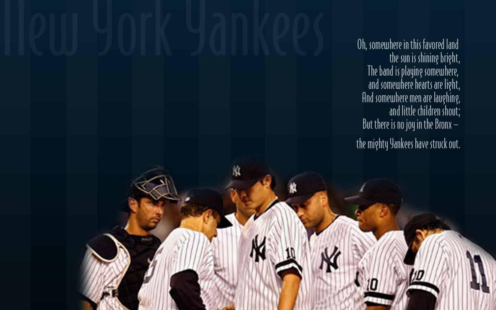 Giocatori New York Yankees in cerchio, 1680x1050 HD, Desktop