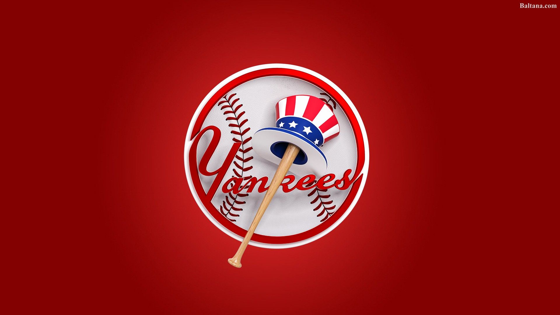 Logo New York Yankees rosso, 1920x1080 1080p, PC Desktop