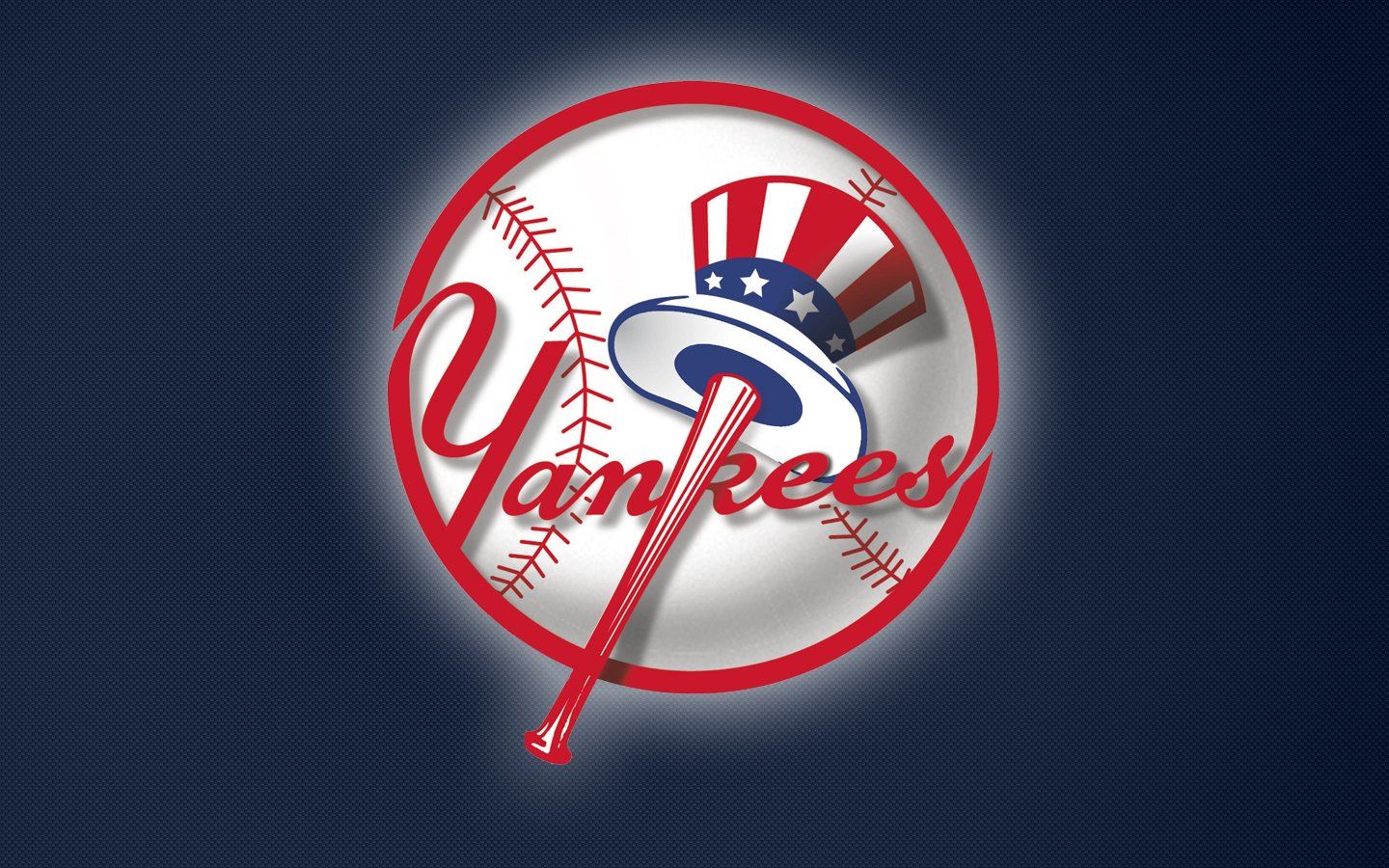 Logo New York Yankees baseball, 1440x900 720p, PC