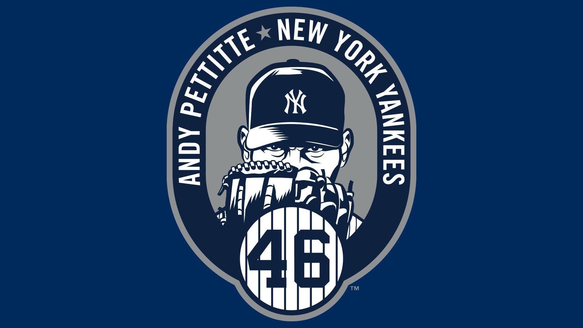 Logo Andy Pettitte Yankees, 1920x1080 Full HD, Desktop