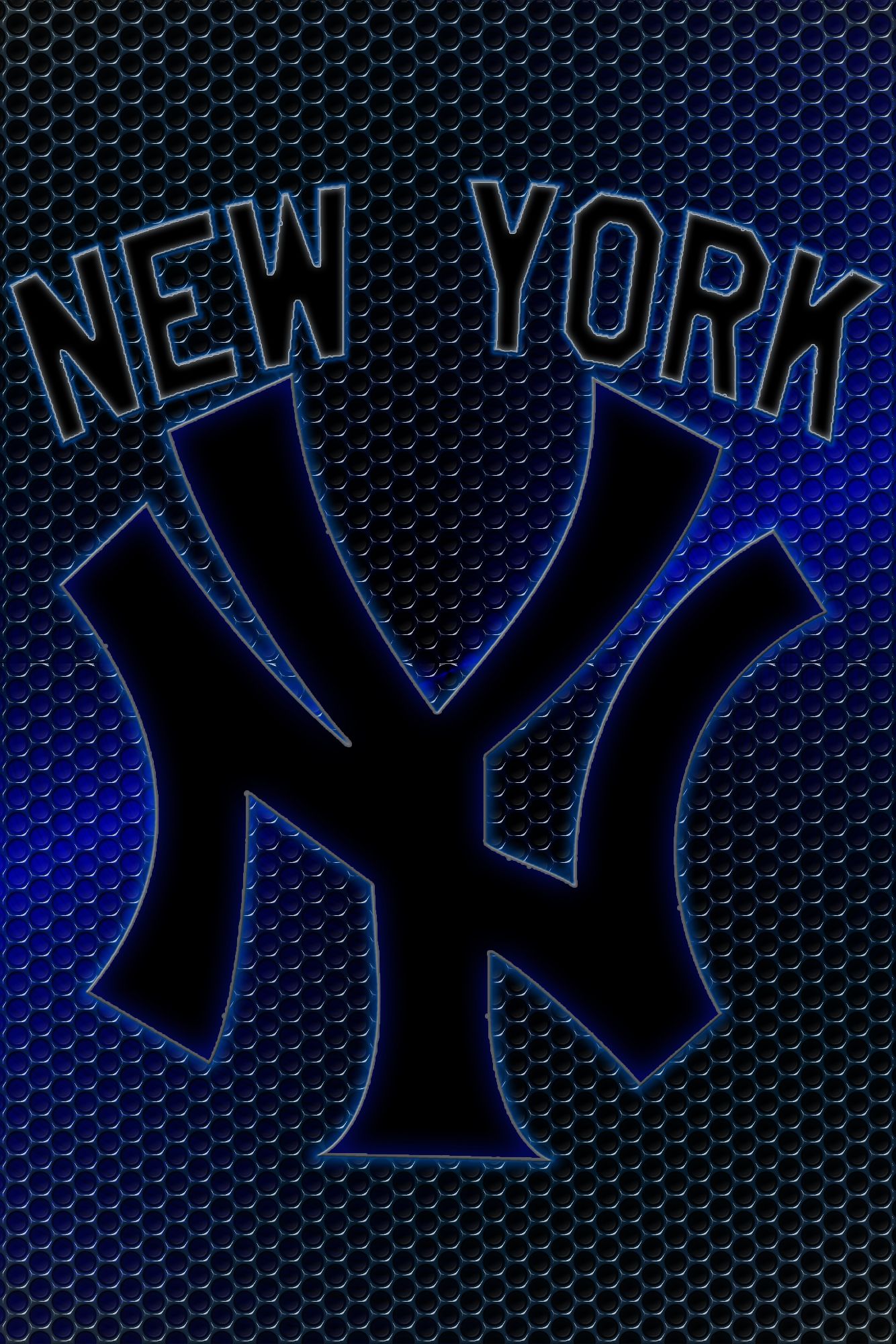 Logo New York Yankees blu, 1334x2000 Full HD Verticale, Smartphone