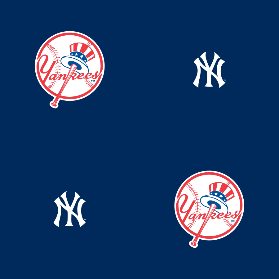 Logo New York Yankees pattern blu, 900x900 HD, PC