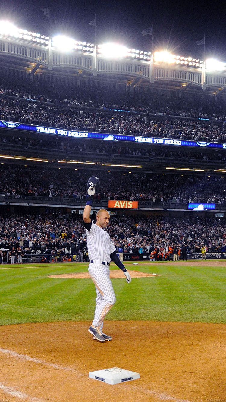Derek Jeter stadio Yankees, 750x1334 Verticale, Telefono