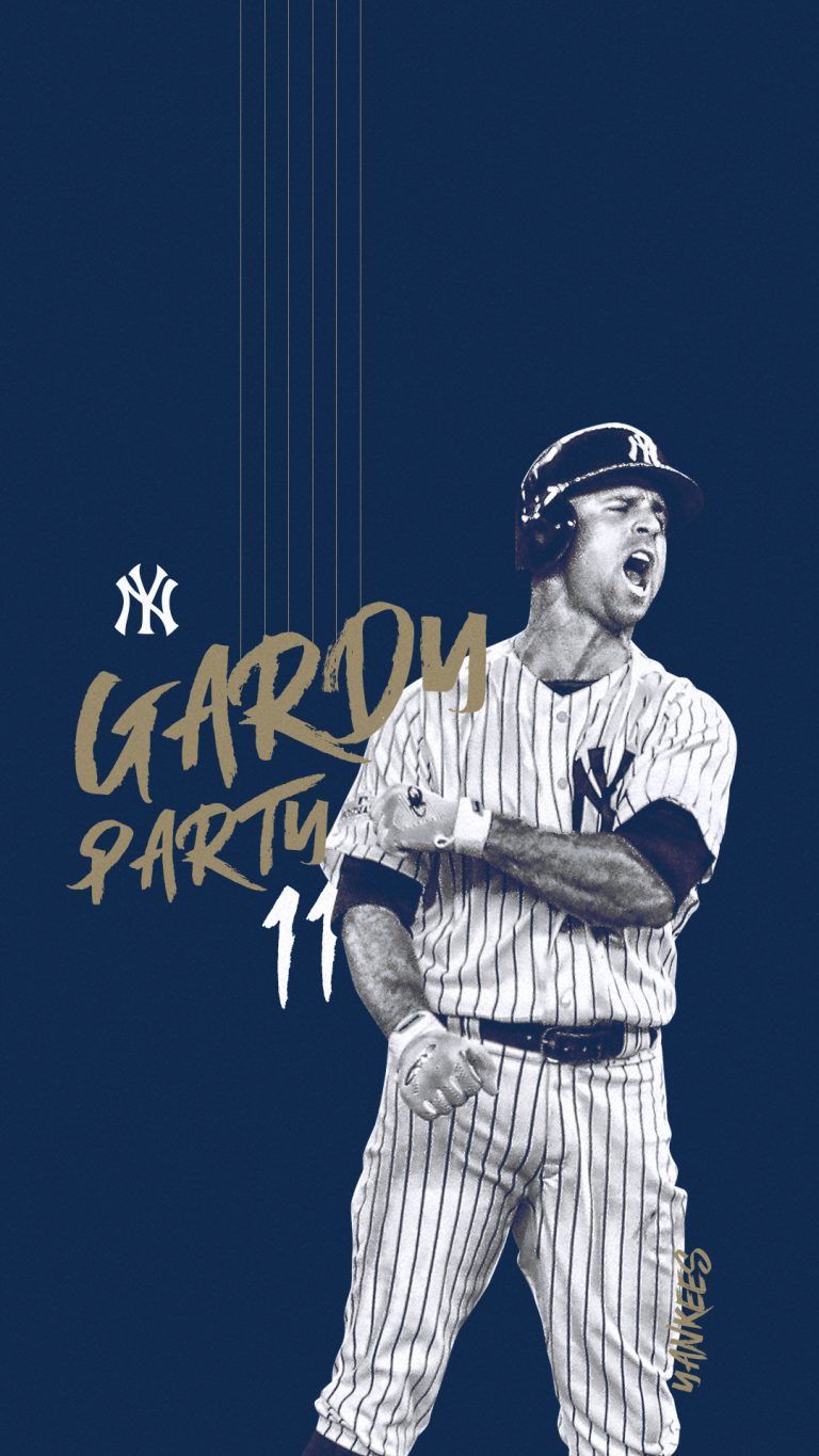 Giocatore baseball Yankees Gardner, 768x1365 Full HD Verticale, iPhone