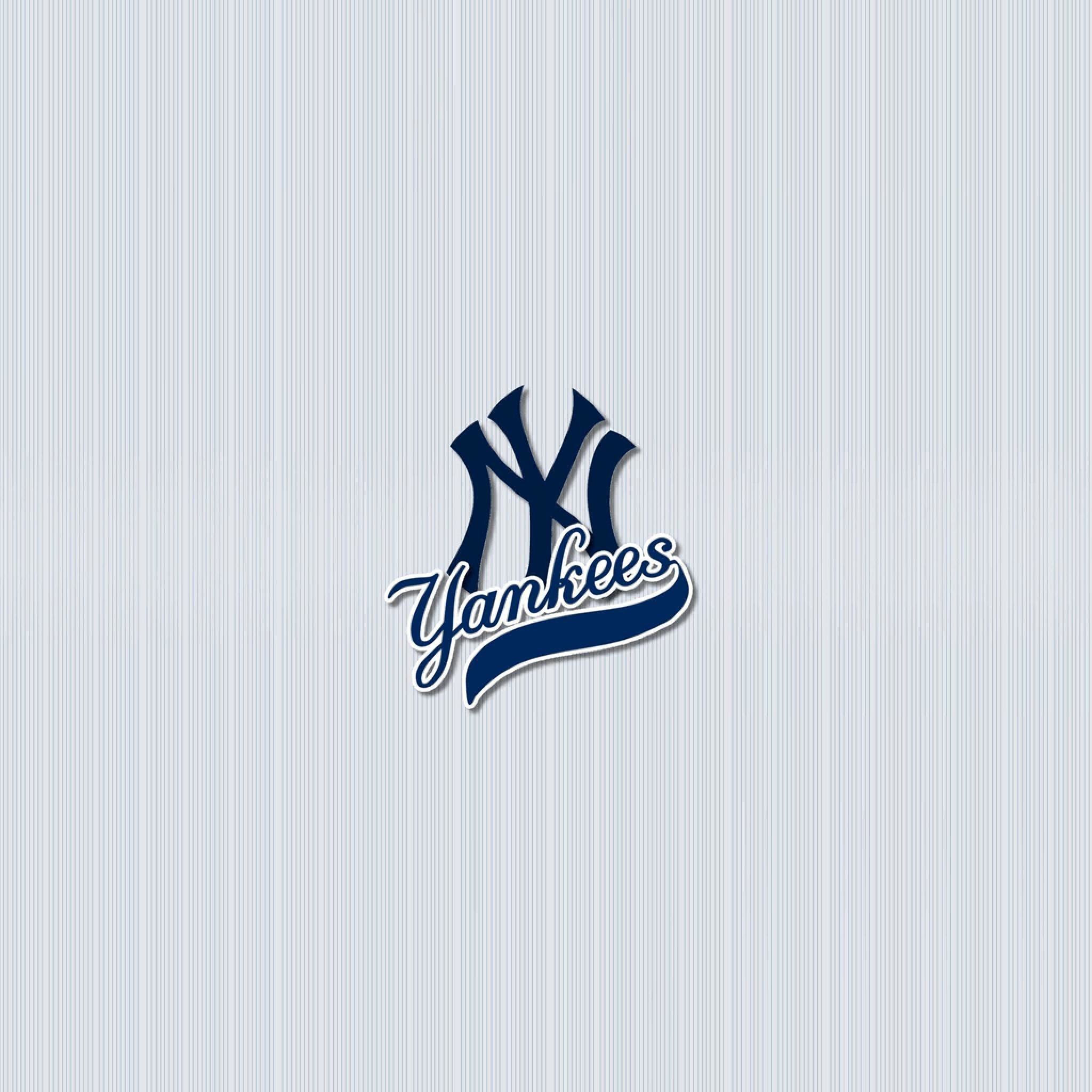 Logo New York Yankees blu, 2048x2048 alta risoluzione, Desktop