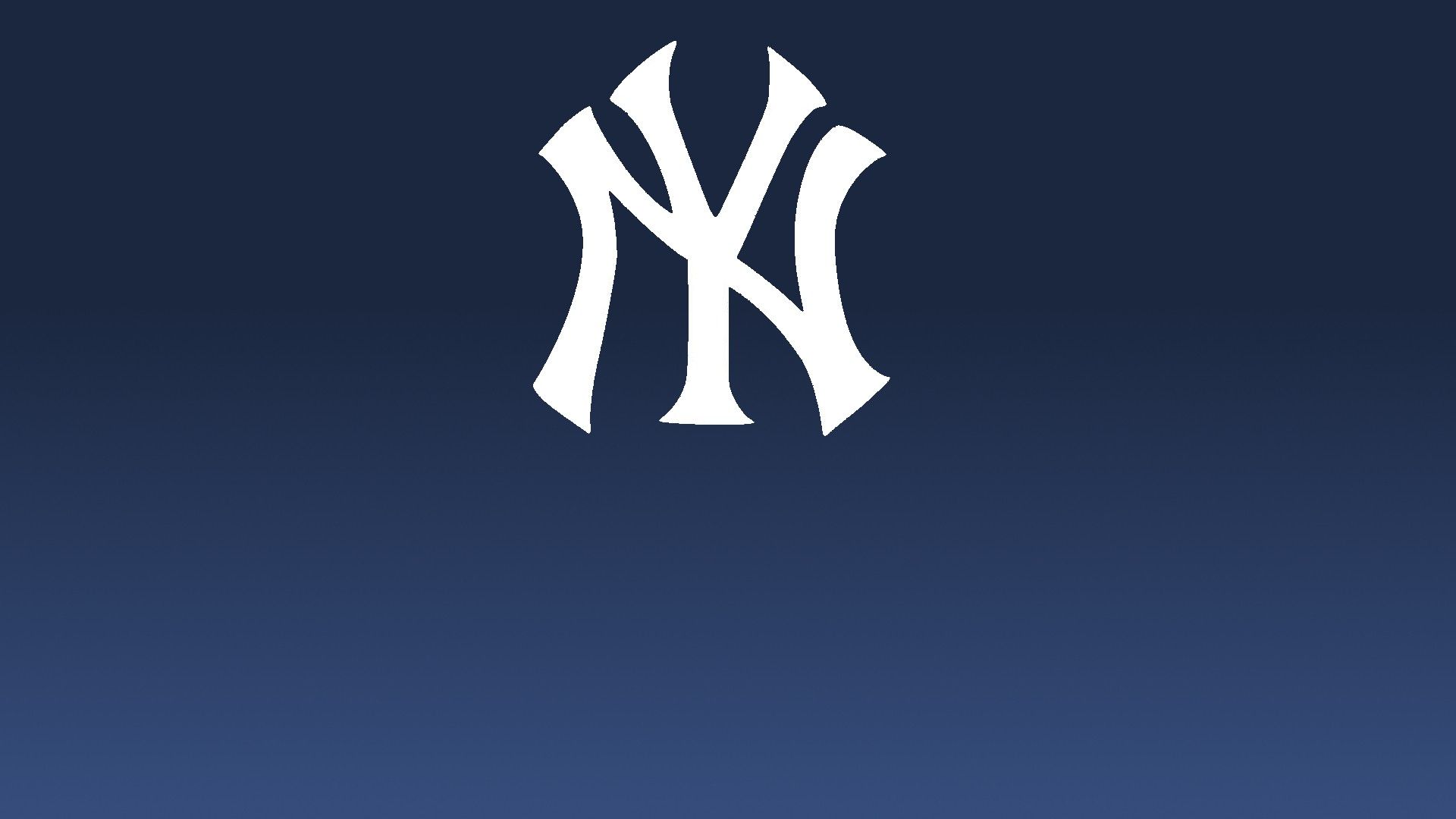 Logo New York Yankees su blu, 1920x1080 Full HD, Desktop