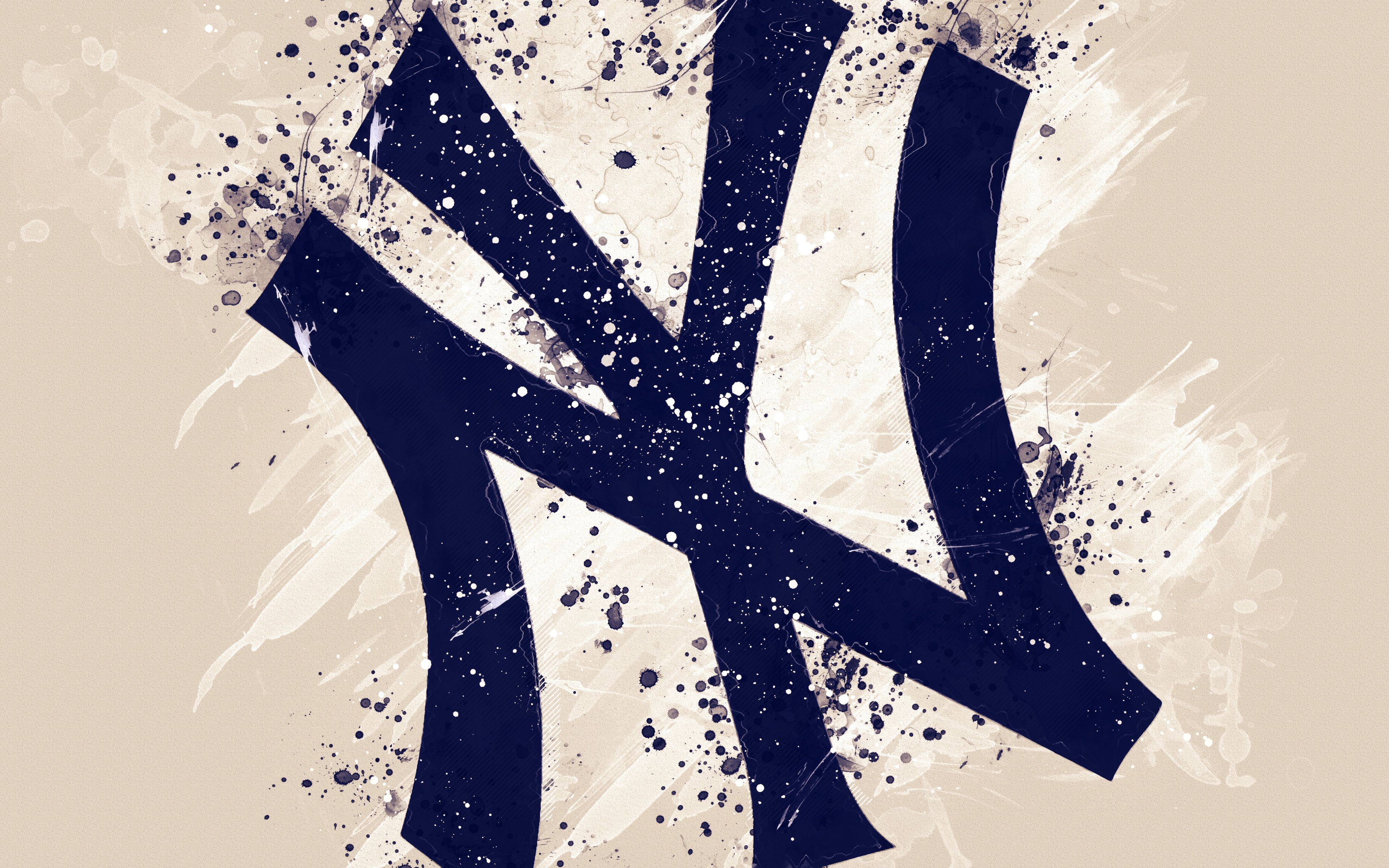 Logo New York Yankees NY, 3840x2400 4K, Smart TV 4K