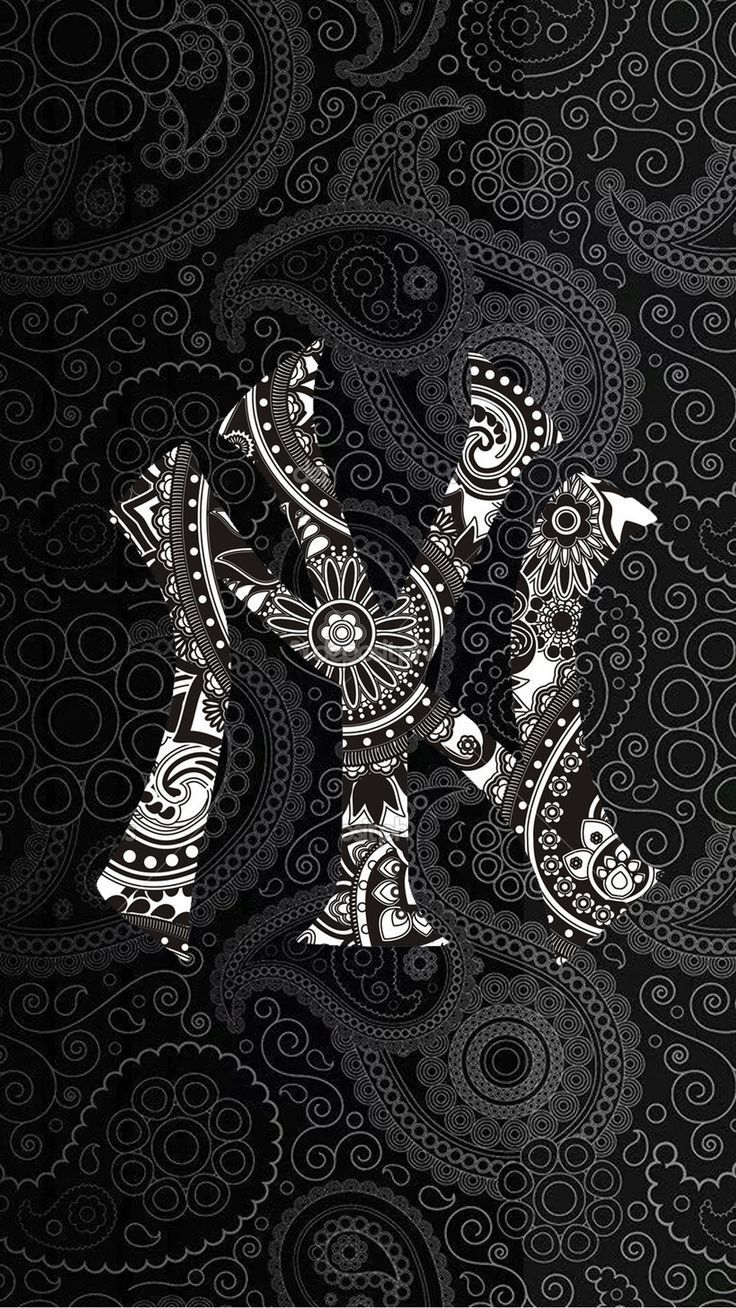 Logo Yankees paisley nero, New York Yankees, 736x1308 Verticale, Mobile