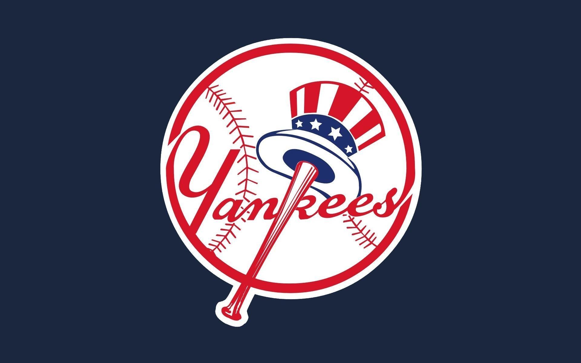 Logo New York Yankees blu, MLB, 1920x1200 WUXGA, Desktop