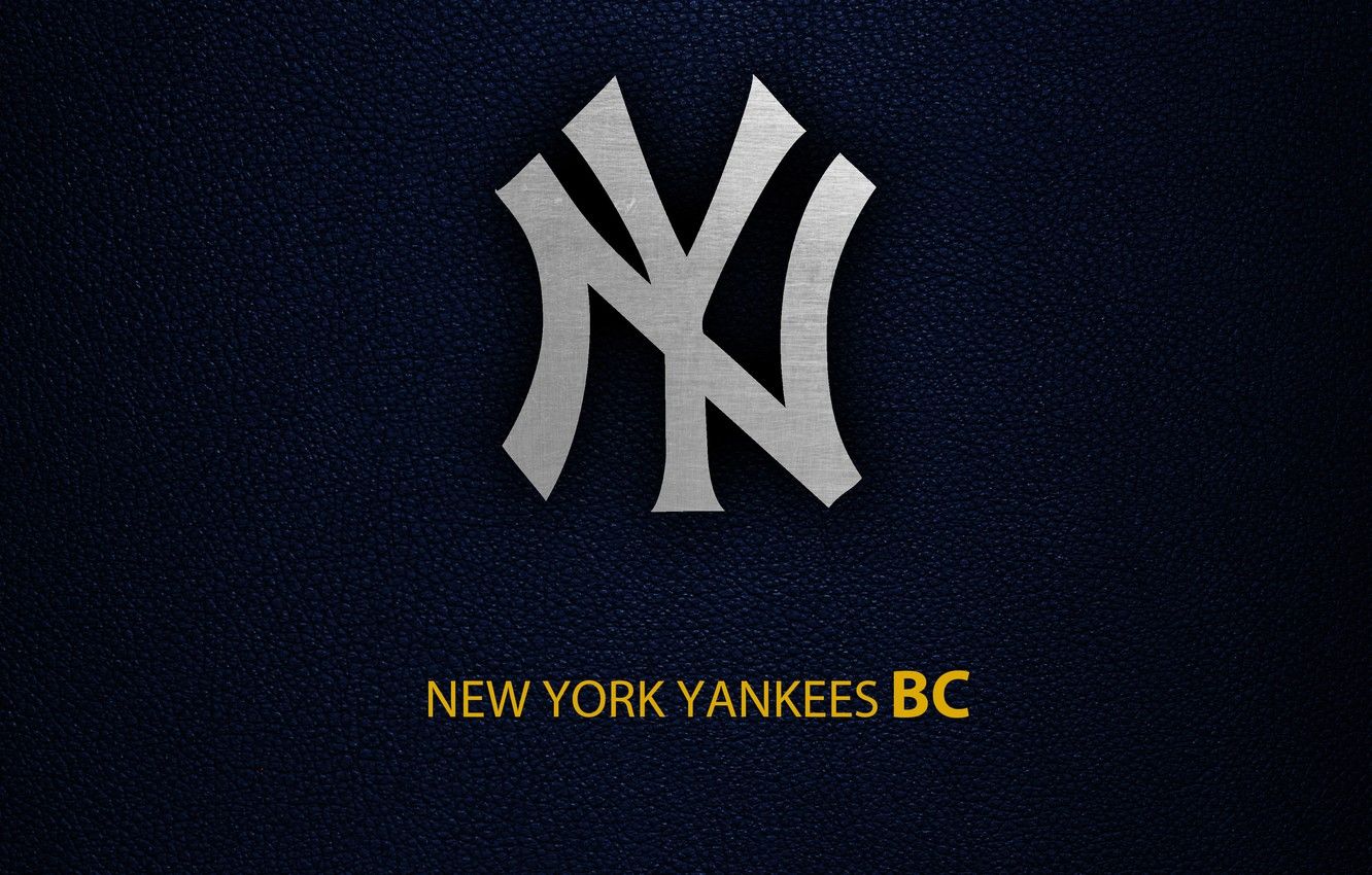 Logo New York Yankees blu, 1332x850 720p, PC