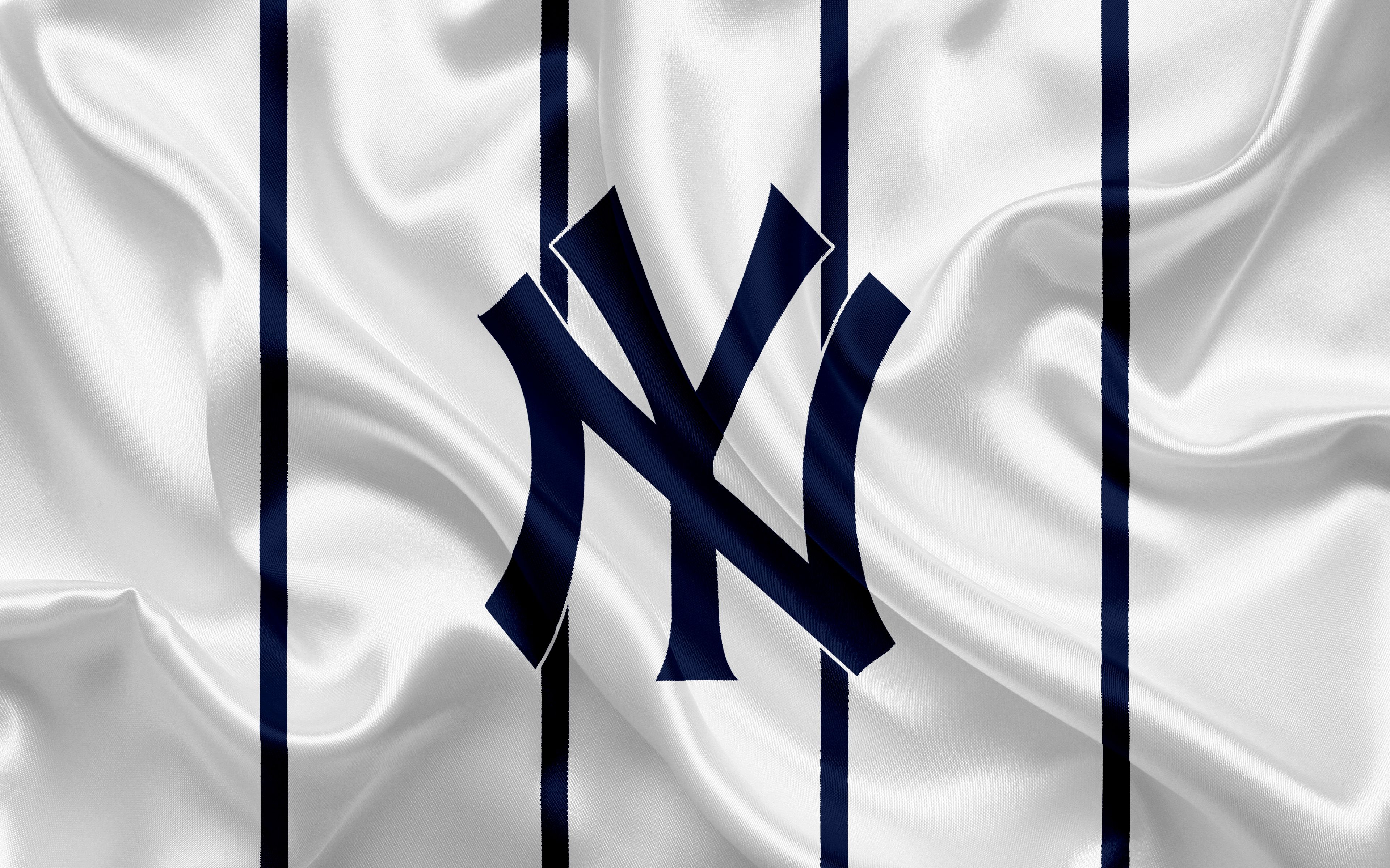 Logo New York Yankees seta, baseball, 3840x2400 Ultra HD, 4K TV
