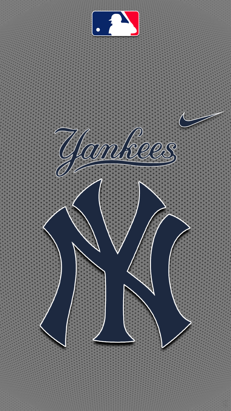 Logo New York Yankees Nike, swoosh, 750x1334 Full HD Verticale, Smartphone