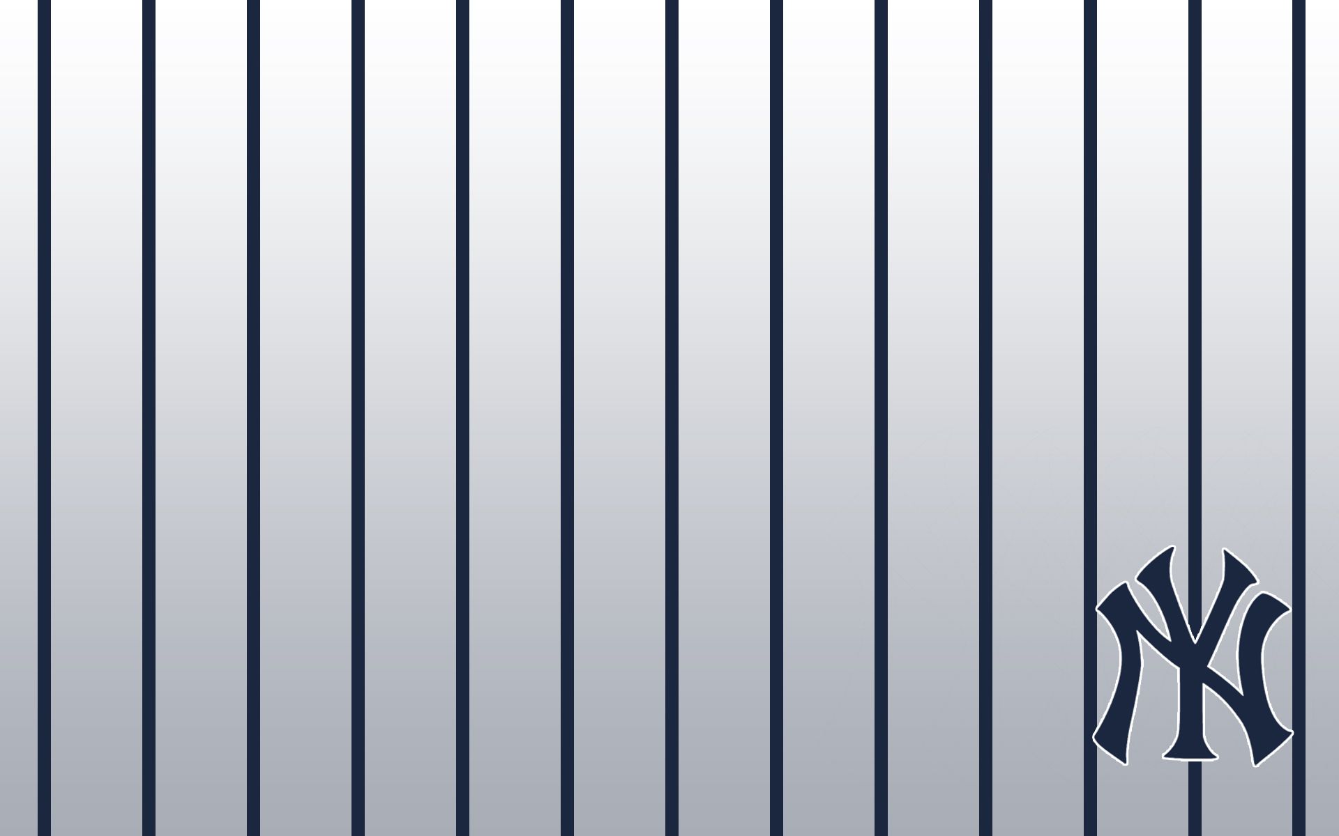 Logo New York Yankees, righe blu, 1920x1200 WUXGA, PC