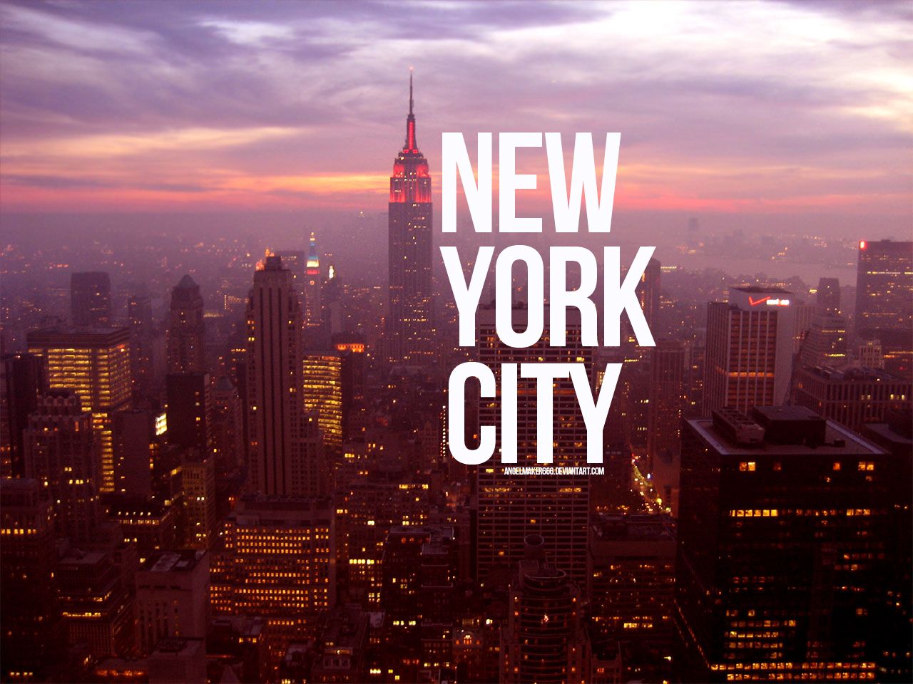 Skyline New York City al tramonto, 1280x960 720p, Acer Nitro