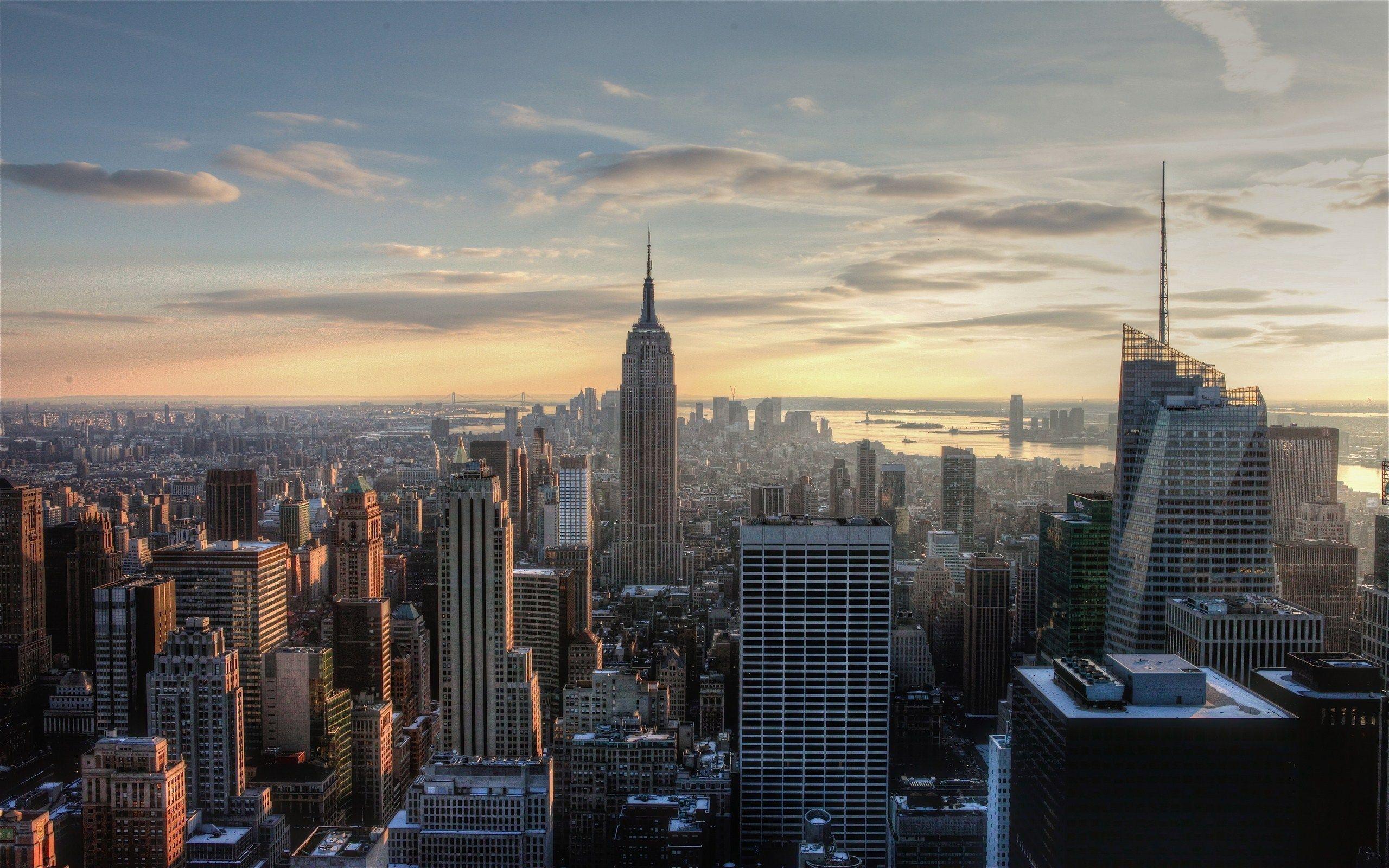 Skyline New York al tramonto, 2560x1600 2K+, Laptop