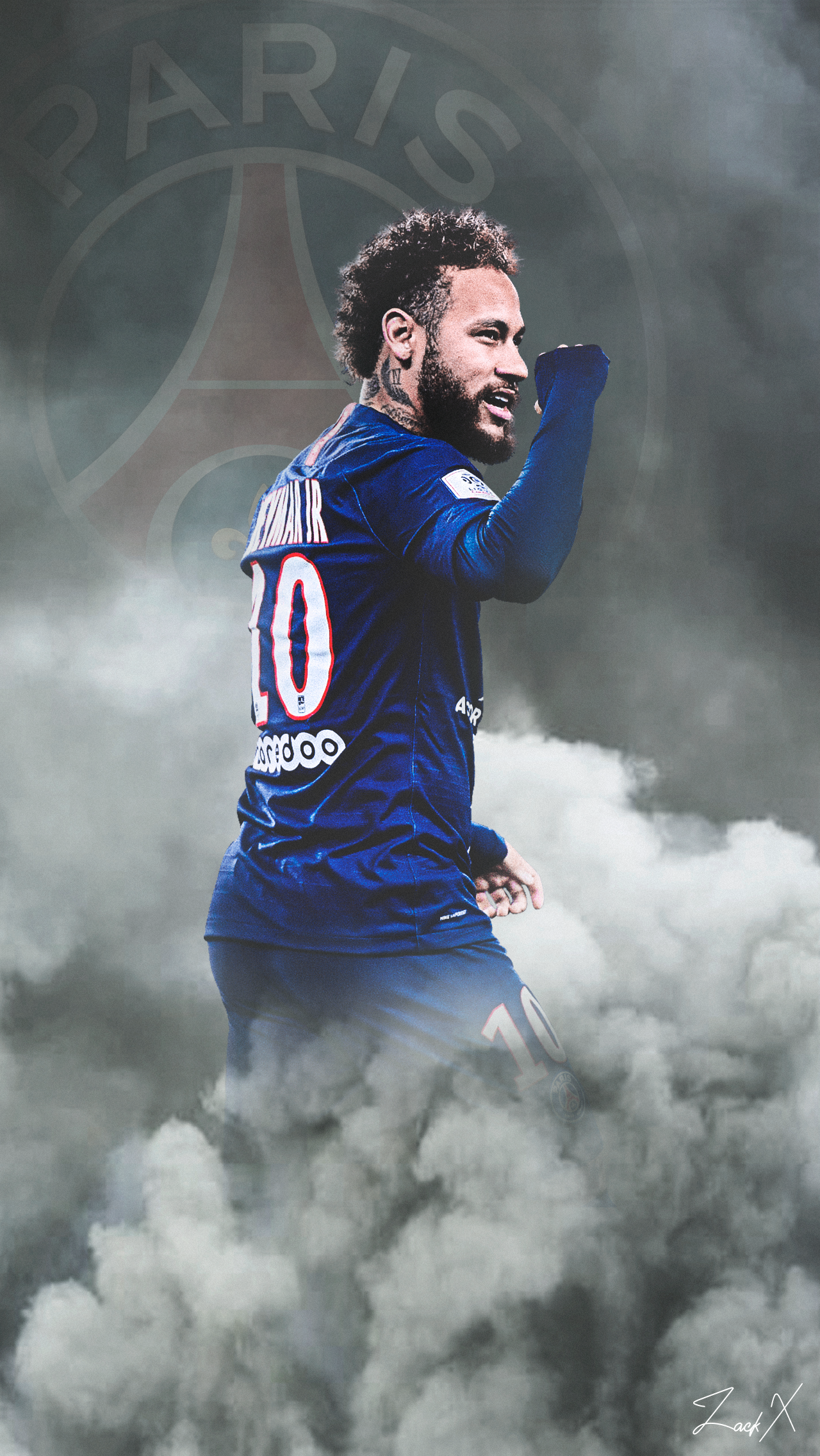 Neymar PSG maglia 10, 1280x2272 Full HD Verticale, Smartphone