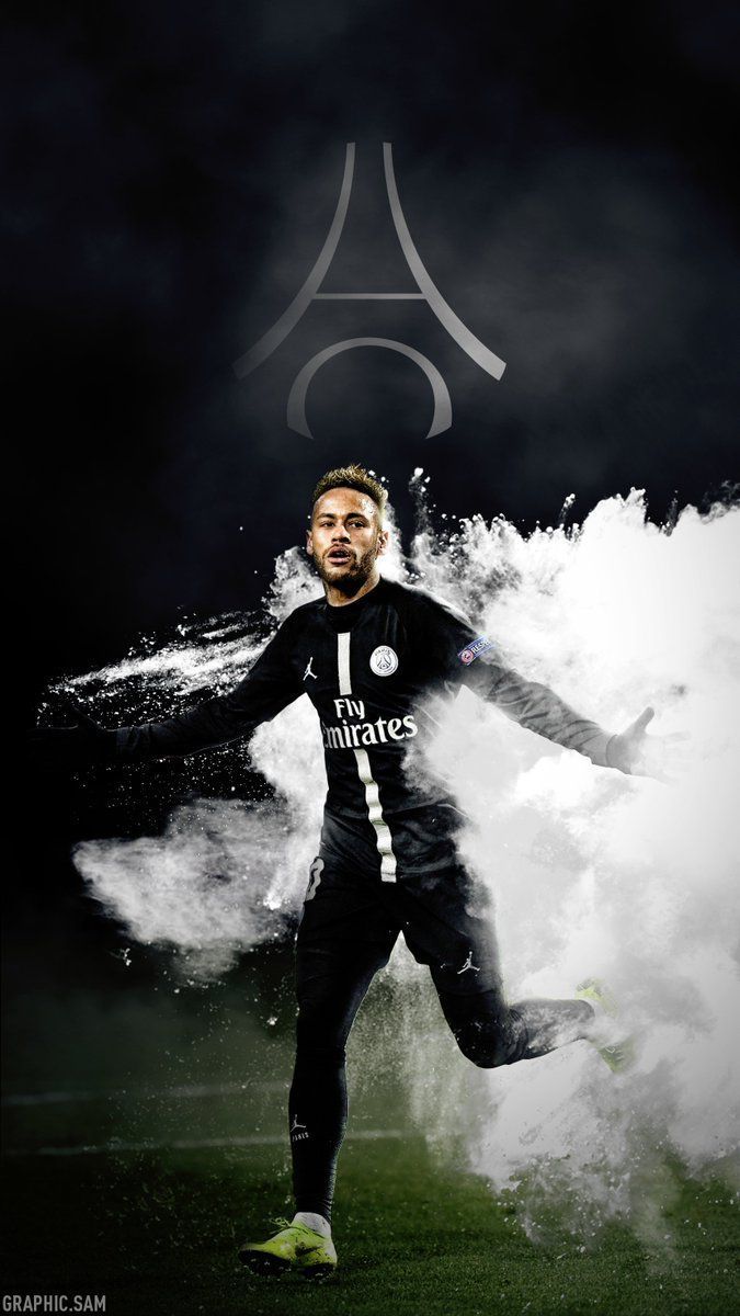 Neymar PSG fumo bianco, calciatore brasiliano, 675x1200 Verticale, Telefono
