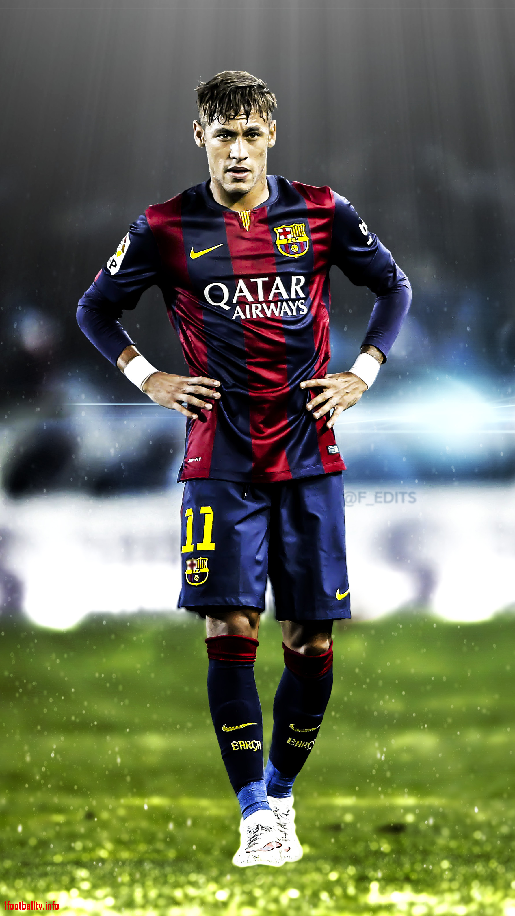 Neymar Barcellona campo calcio, Liga, 1783x3170 Full HD Verticale, Smartphone