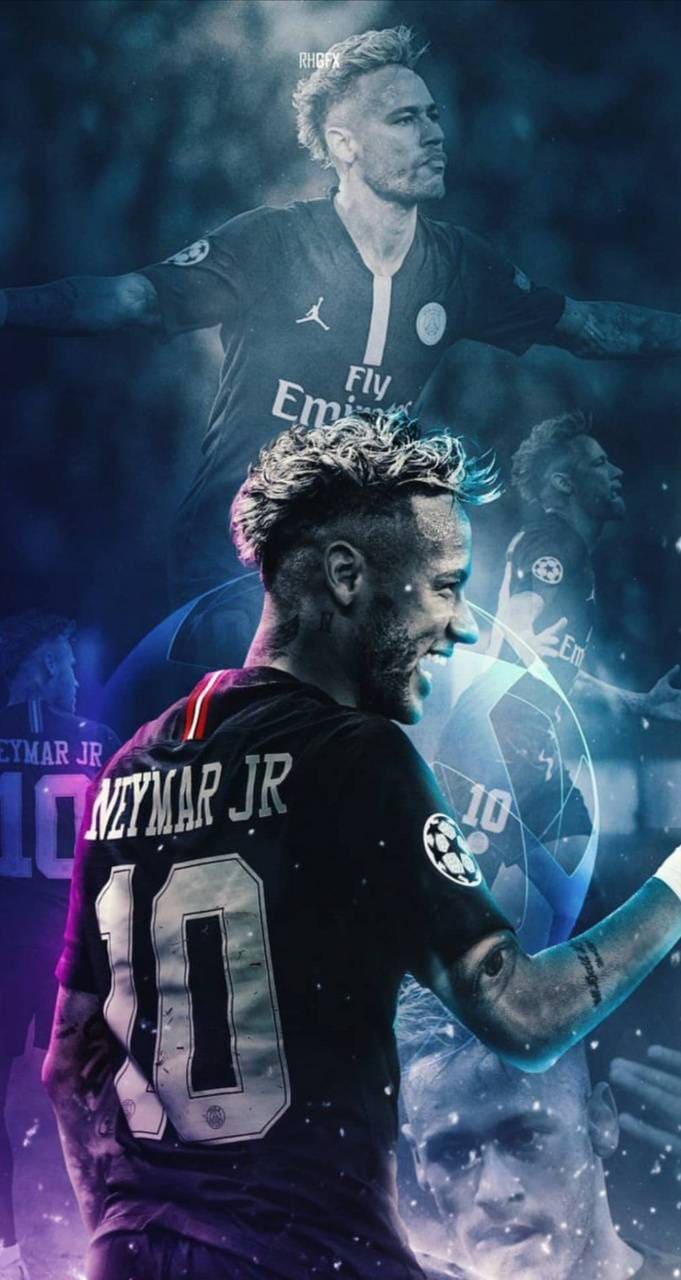 Neymar PSG collage calcio, 681x1280 Full HD Verticale, iPhone