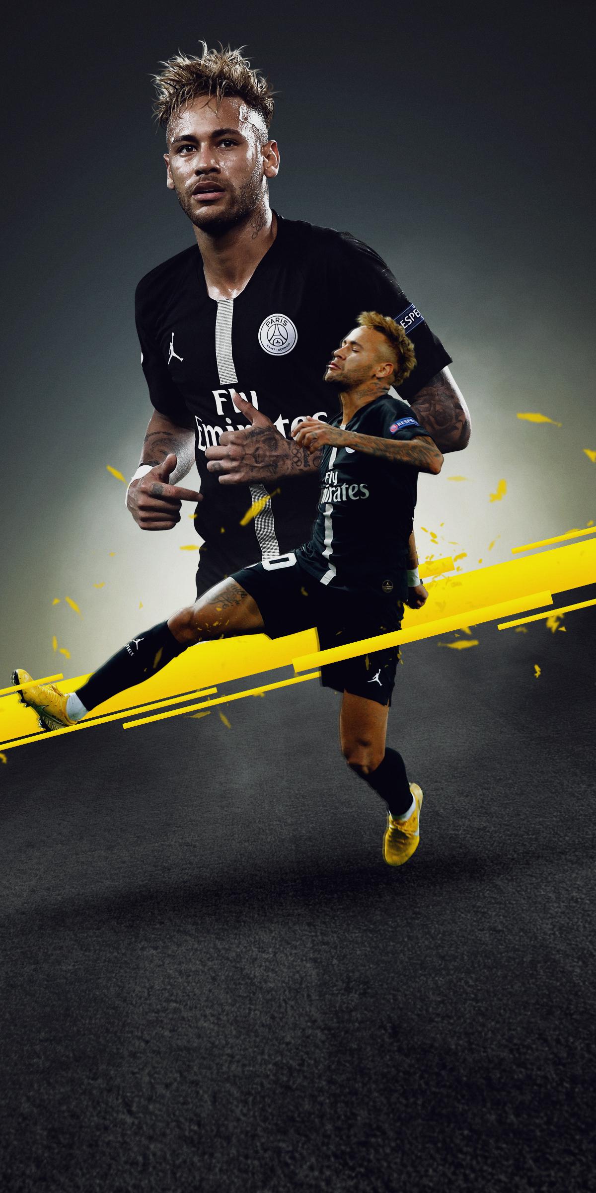 Neymar PSG calciatore, 1200x2400 Verticale, Android
