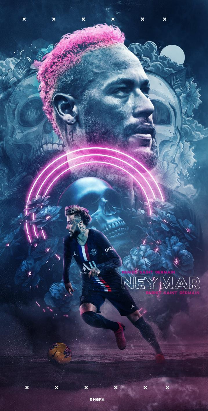 Neymar calciatore PSG, 717x1414 Verticale, Telefono