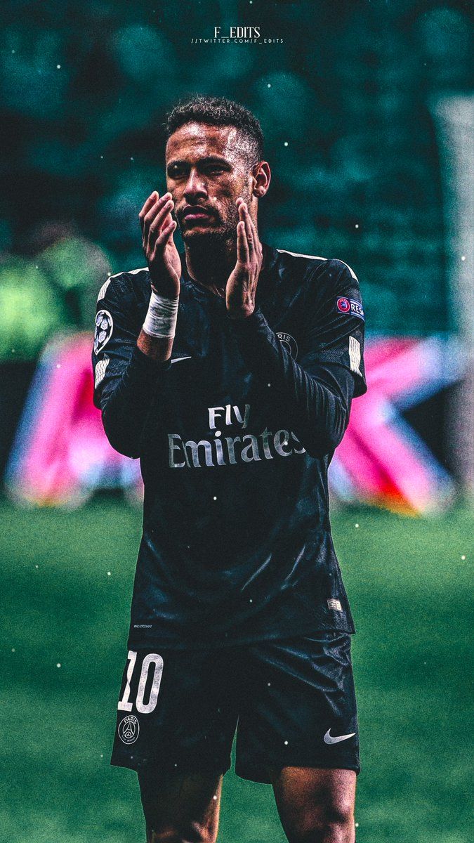 Neymar PSG maglia nera, 675x1200 Full HD Verticale, Smartphone
