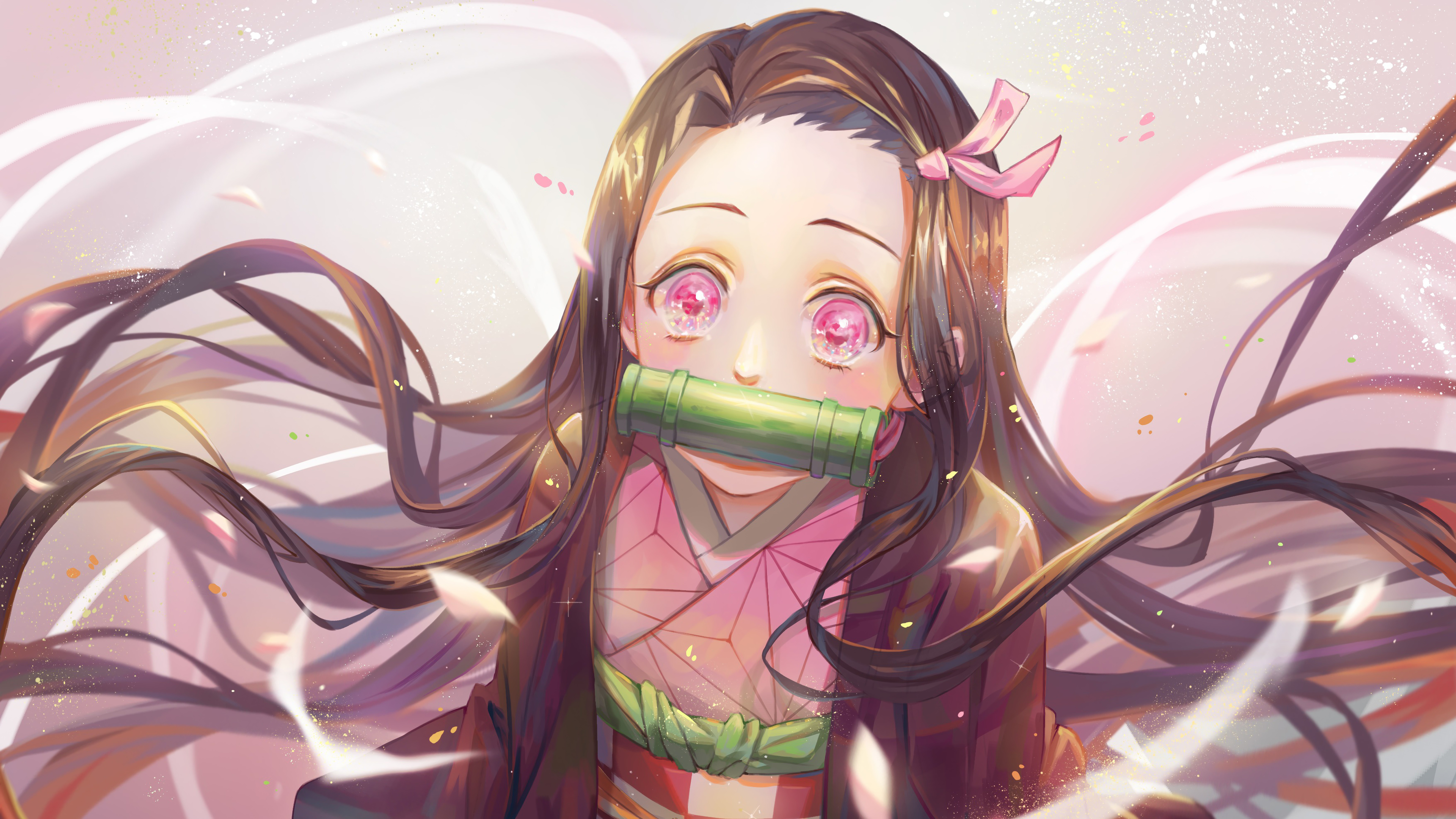 Nezuko Kamado Demon Slayer, ammazzademoni, 3840x2160 4K Ultra HD, Monitor 4K