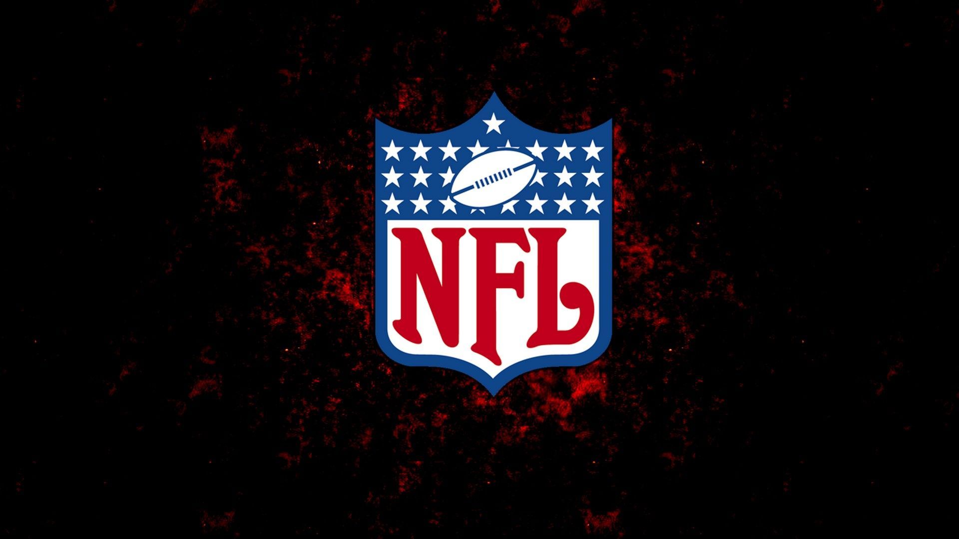 Logo NFL scudo rosso blu, 1920x1080 Full HD 1080p, PC Desktop