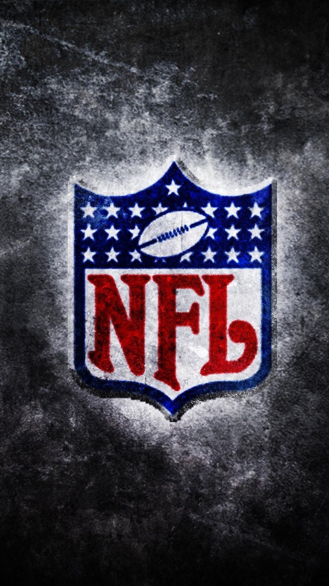 Logo NFL su sfondo grunge, 1080x1920 Full HD Verticale, iPhone