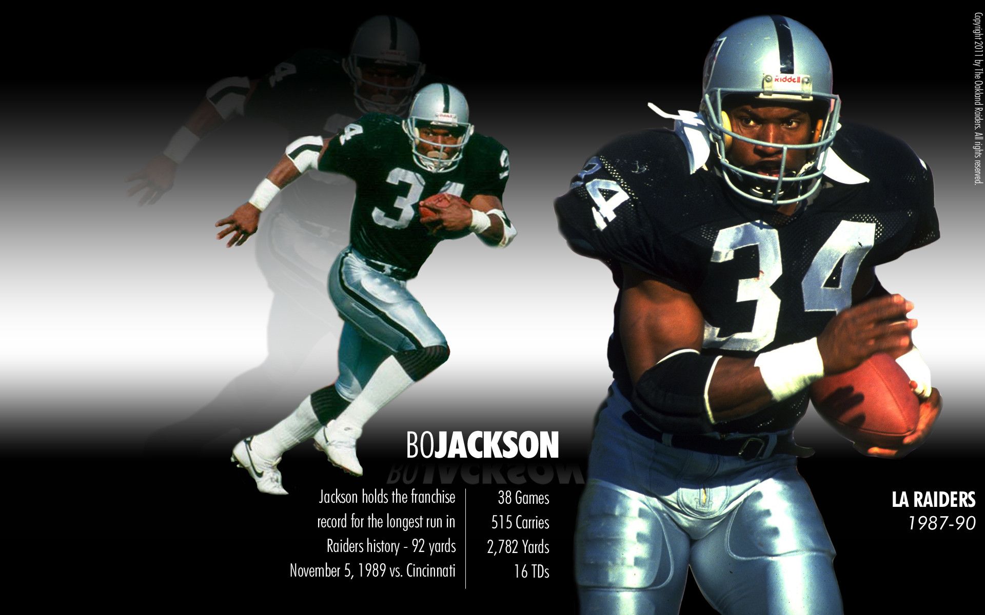 Bo Jackson LA Raiders football, 1920x1200 Full HD+ WUXGA, PC