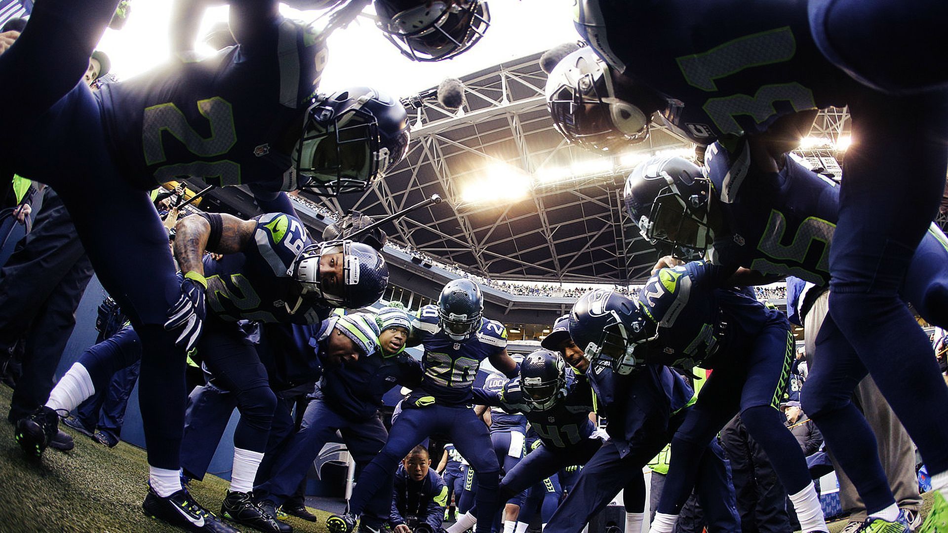 Squadra football huddle stadio, 1920x1080 Full HD 1080p, Laptop