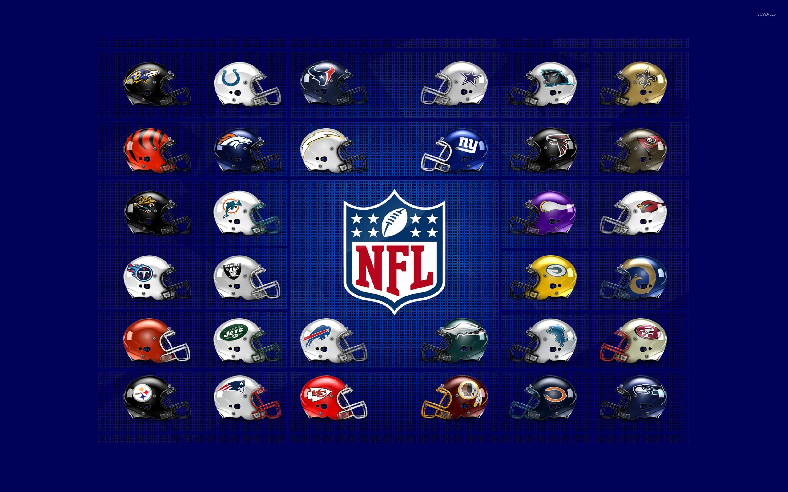 Caschi squadre NFL con logo, 2560x1600 2K+, MacBook Pro