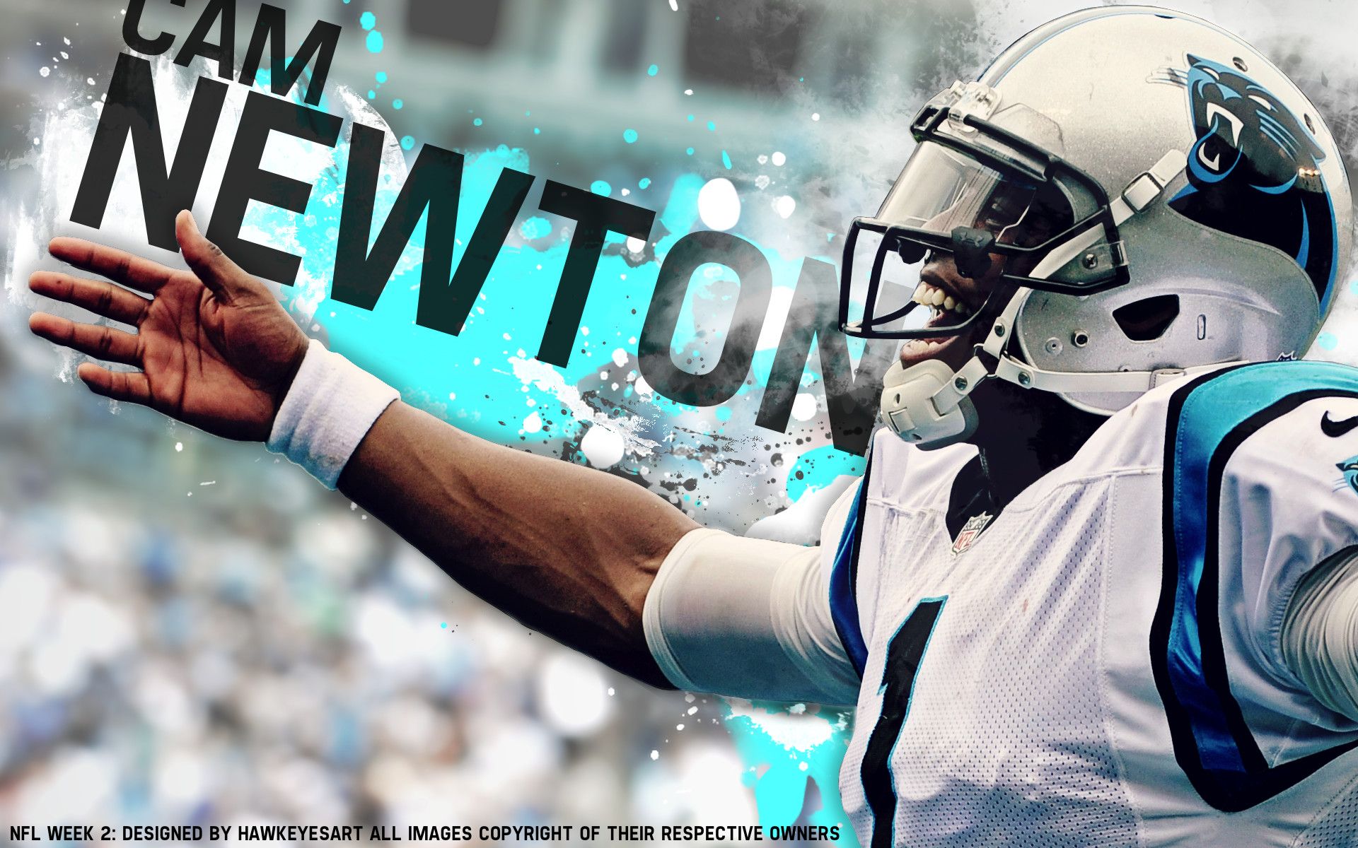 Cam Newton Carolina Panthers, 1920x1200 WUXGA, Desktop