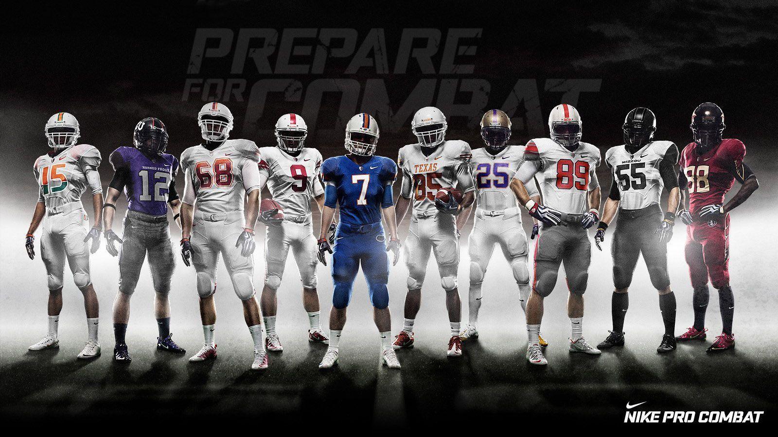 Giocatori football americano divise Nike, 1600x900 HD, PC Desktop