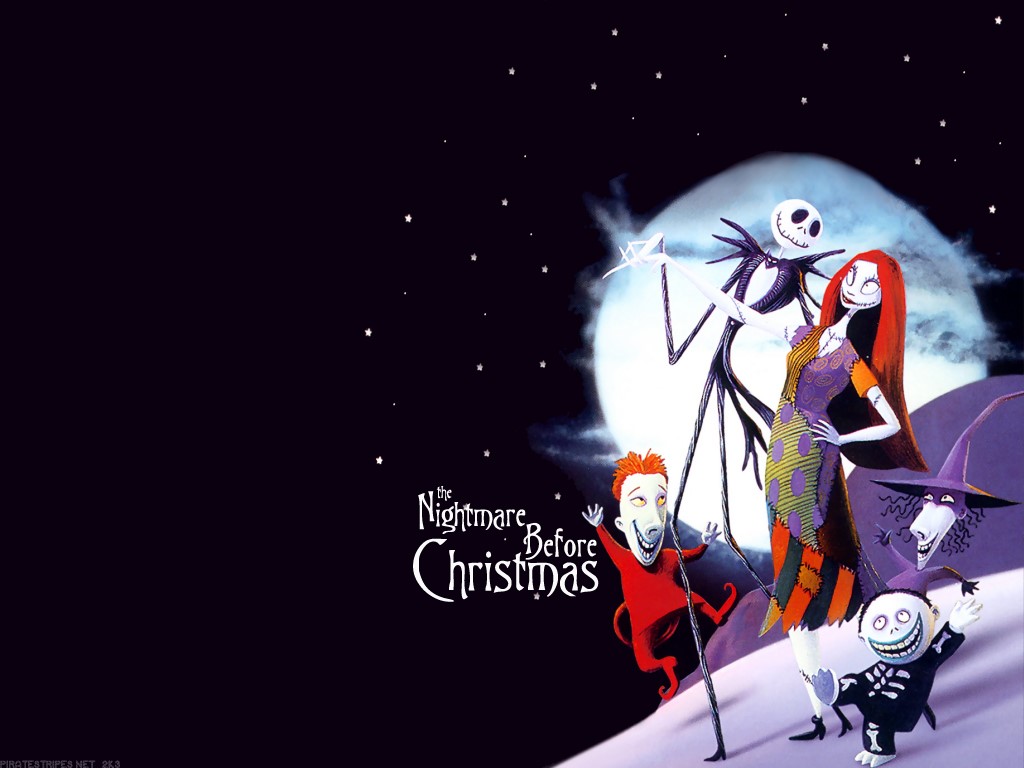 Jack e Sally, Nightmare Before Christmas, 1024x768 HD, PC