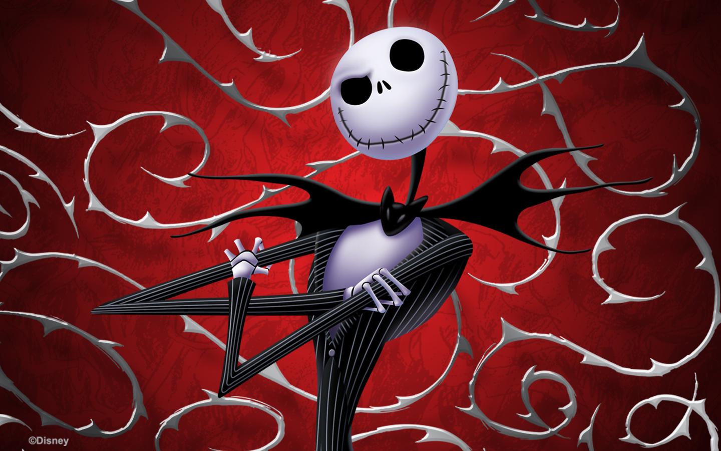 Jack Skellington sfondo rosso, 1440x900 HD, Desktop