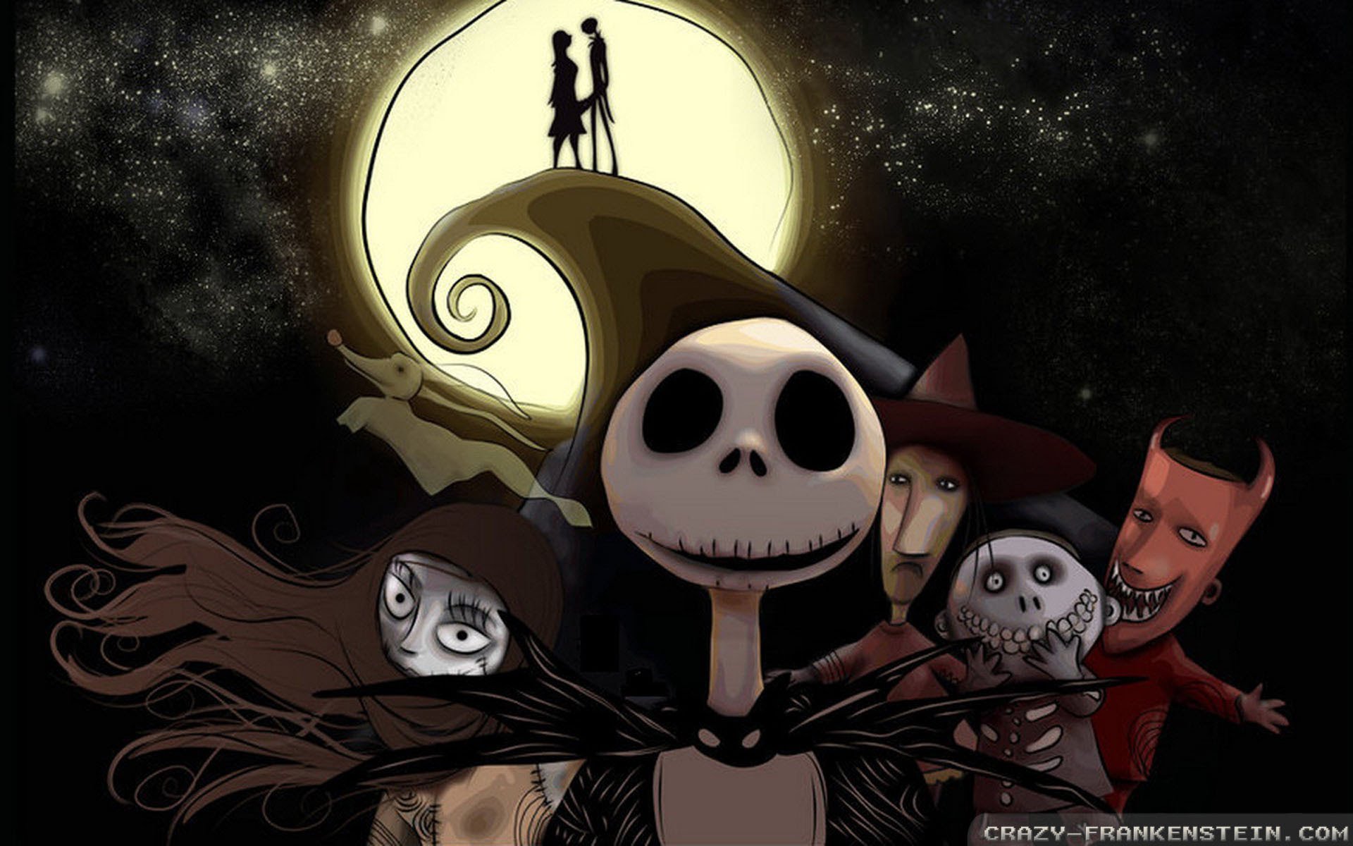 Jack Skellington e personaggi Nightmare Before Christmas, 1920x1200 Full HD+, Laptop