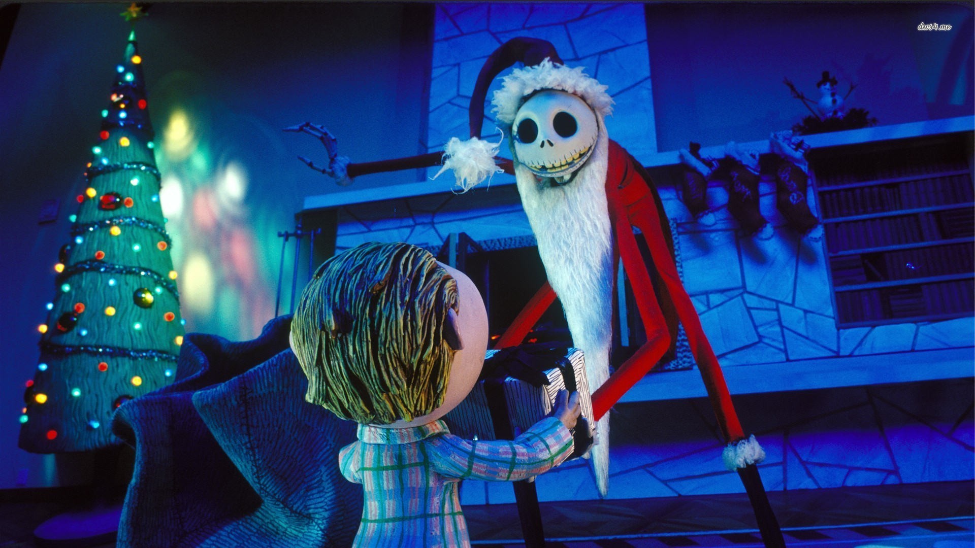 Jack Skellington babbo natale bambino, 1920x1080 Full HD 1080p, Desktop